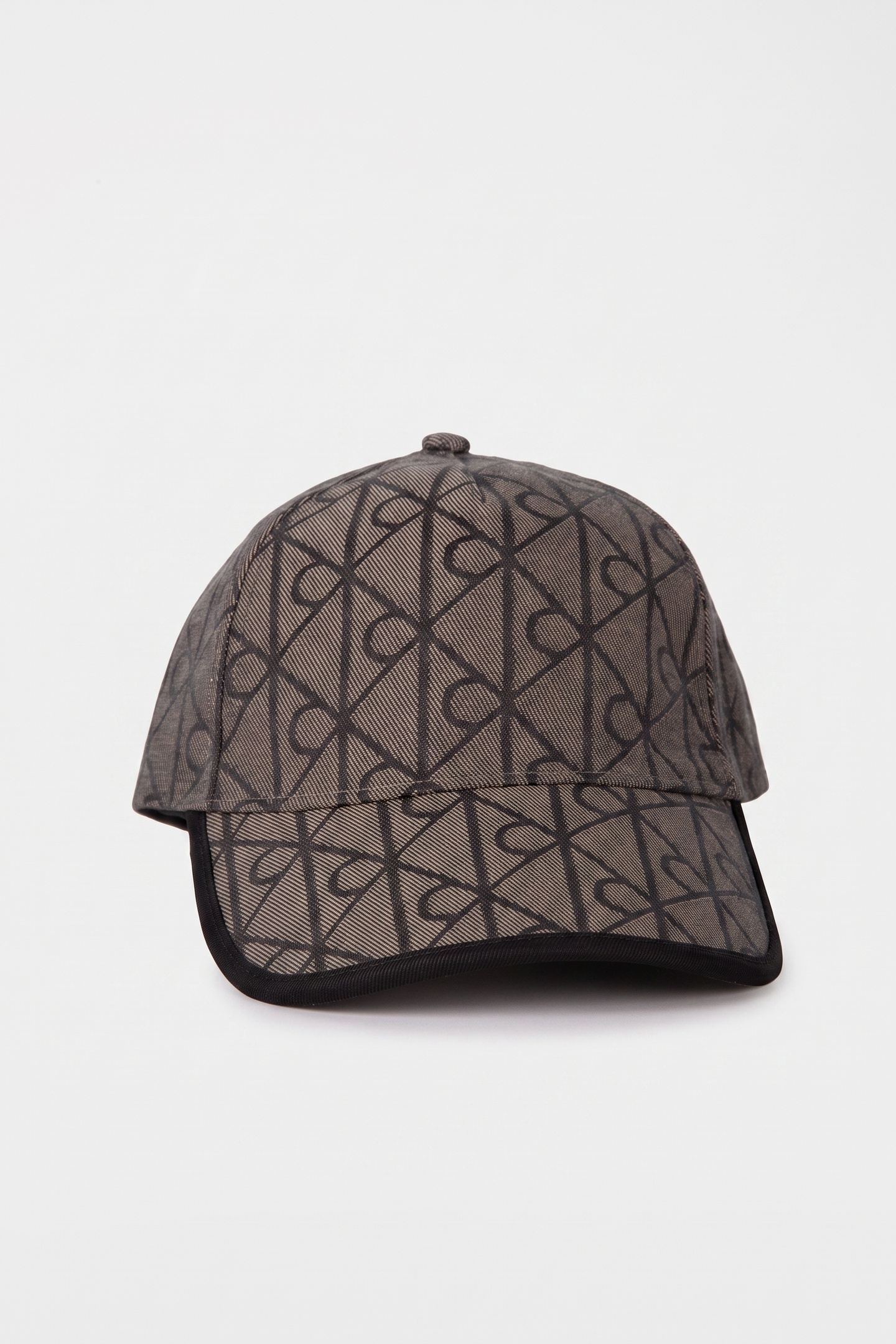 Calvin Klein Logo All-over Print Jacquard Bucket Hat Lotus Beige/black Maat: OS | Hoeden Outlet | Dames | Zwart