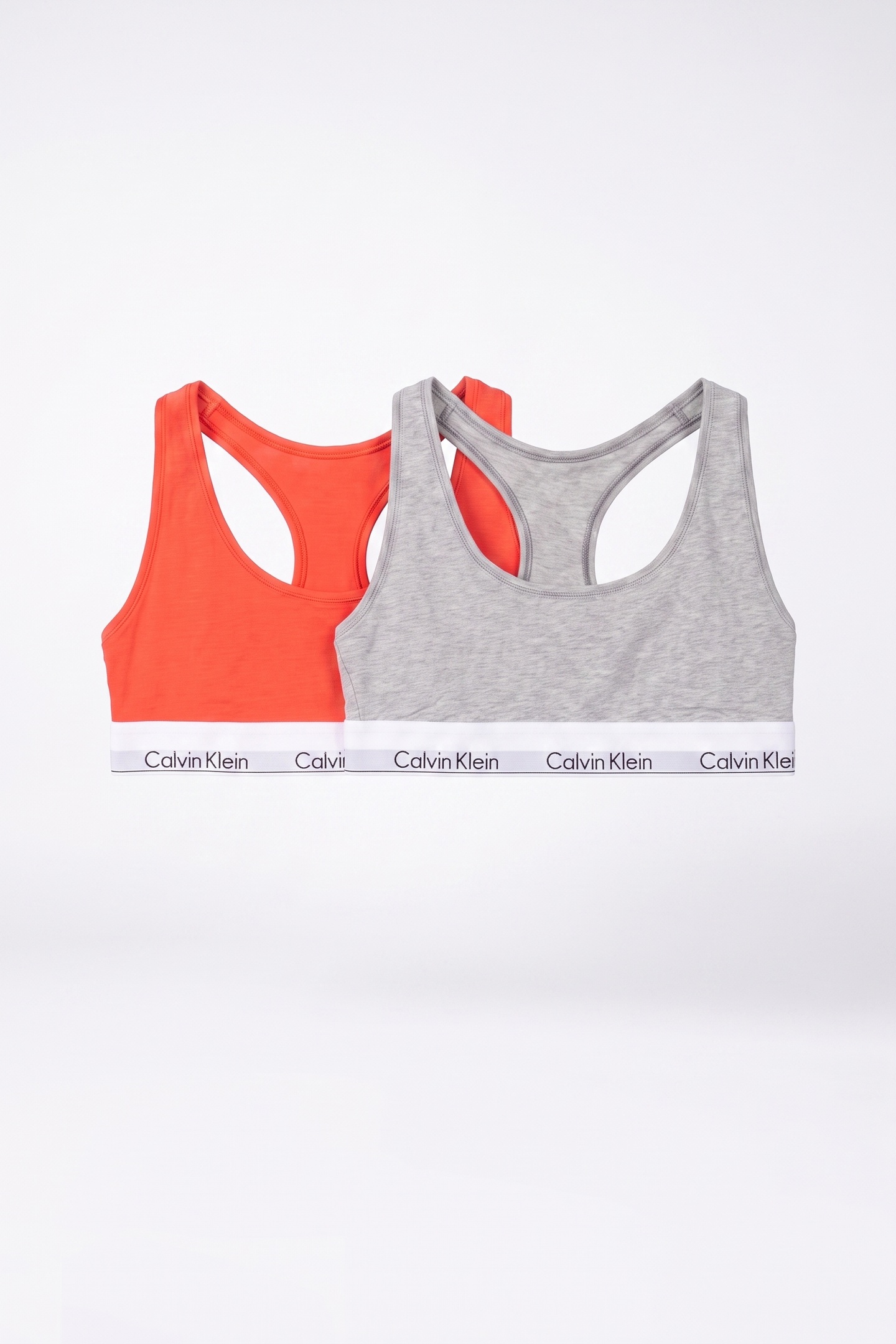 Calvin Klein Bralette 2-pack Punch Pink/grey Heather Maat: S | Slipjes Outlet | Dames | Blauw