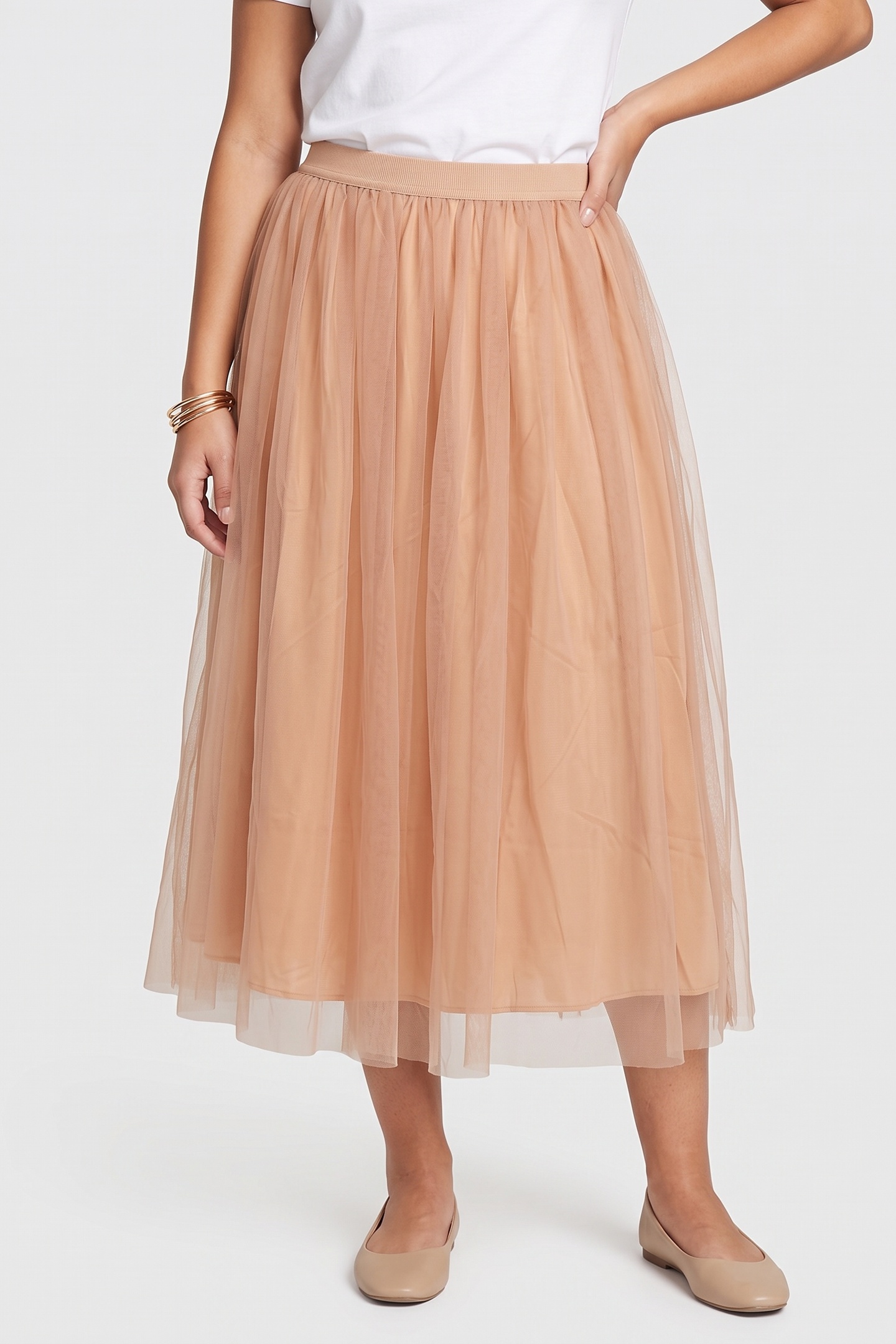 ARKET Jolivia Tulle Skirt Beige Taglia: 36 | Minigonne Outlet | Donna | Marrone