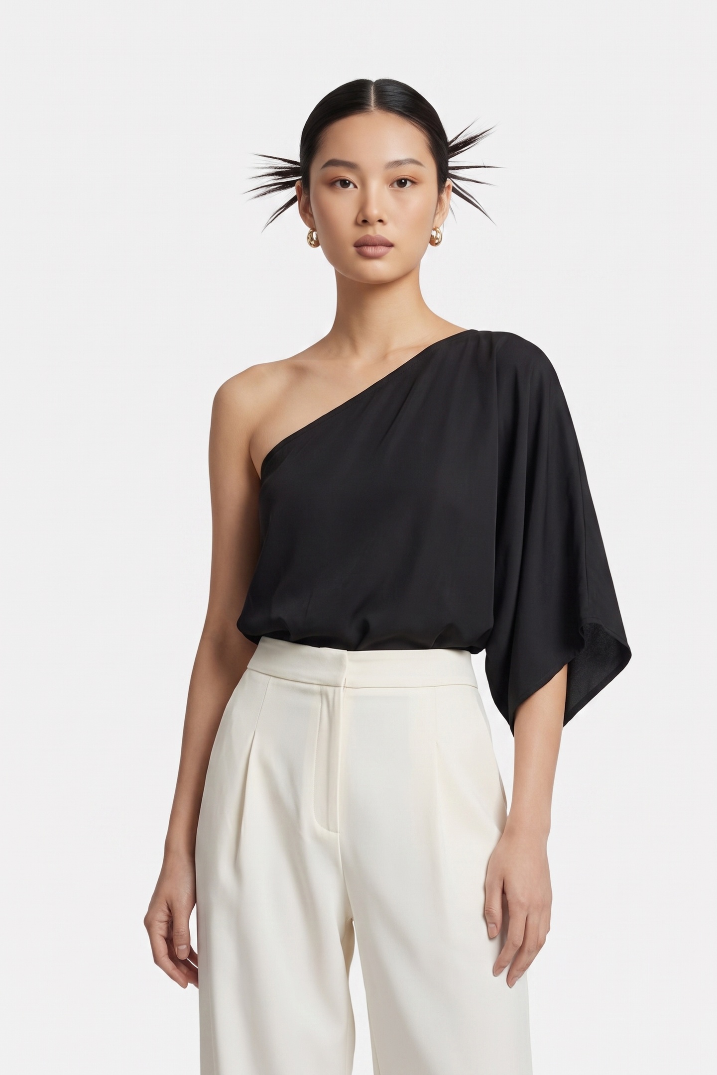 ARKET Hop Assymtric Black Size: 36 | Blouses Outlet | Dames | Zwart