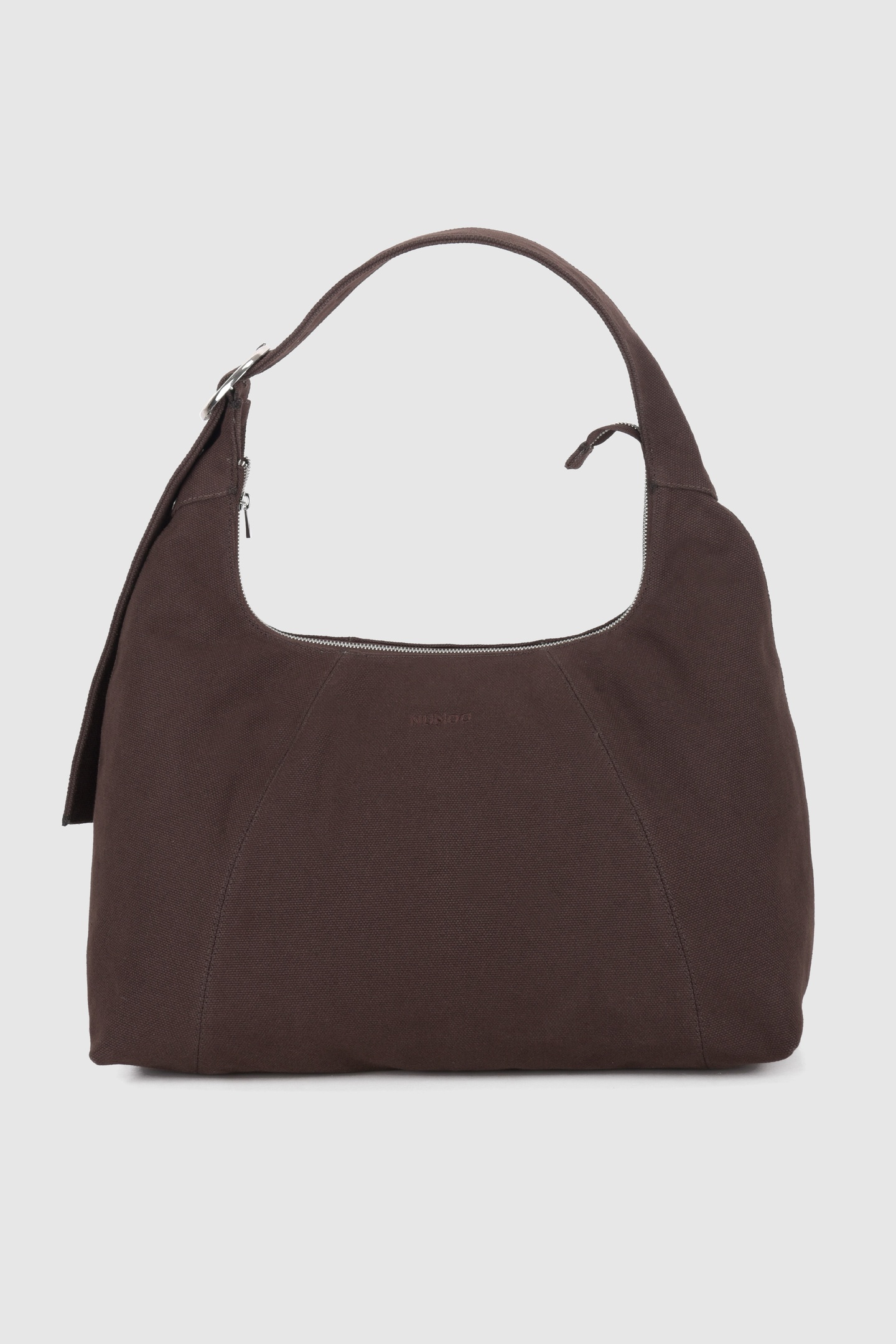Núnoo Maxi Dandy Buckle Canvas Coffee Maat: OS | Handtassen Outlet | Unisex | Bruin