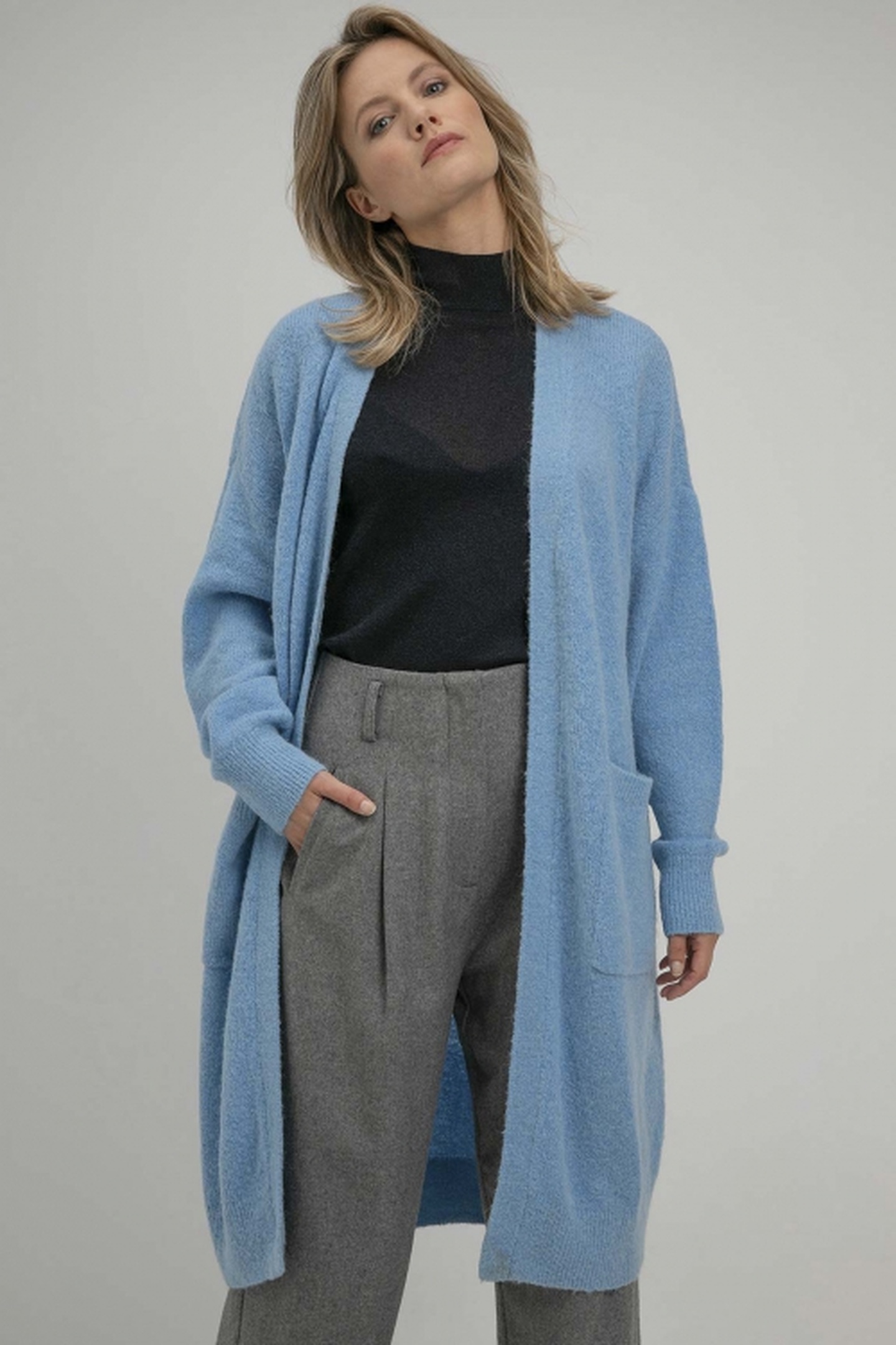 Josephine & Co Sjoukje Cardigan Ice Blue Maat: XS | Jassen Outlet | Dames | Blauw