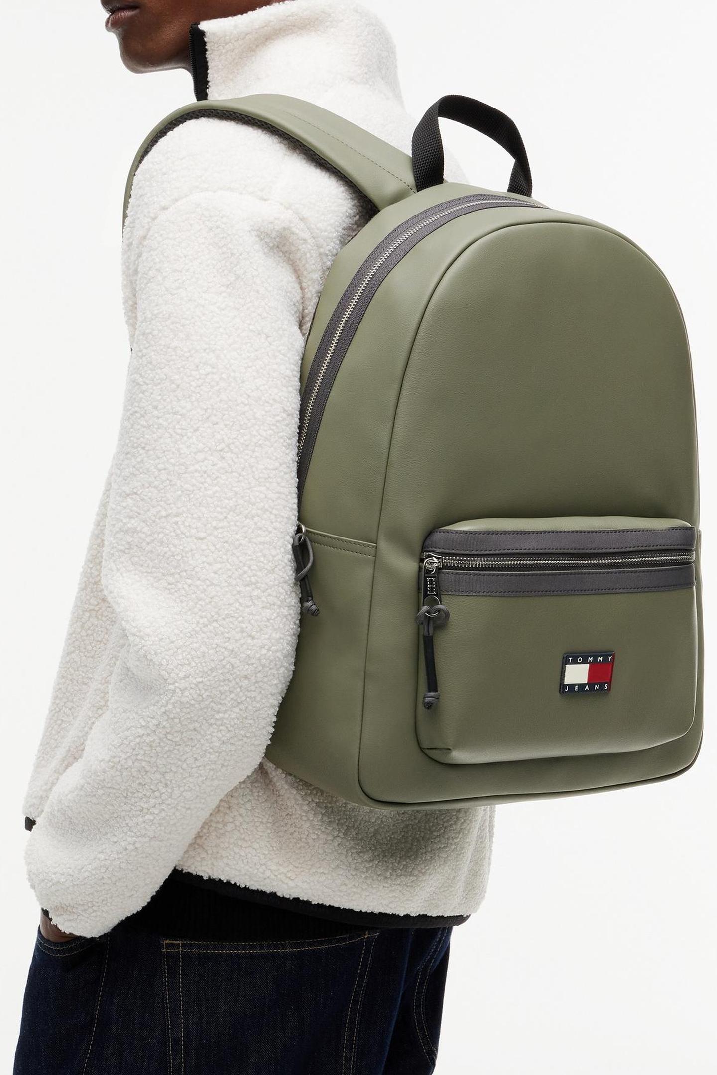 Tommy Hilfiger Elevated Pu Backpack Spanish Olive Maat: OS | Rugzakken Outlet | Heren | Groen