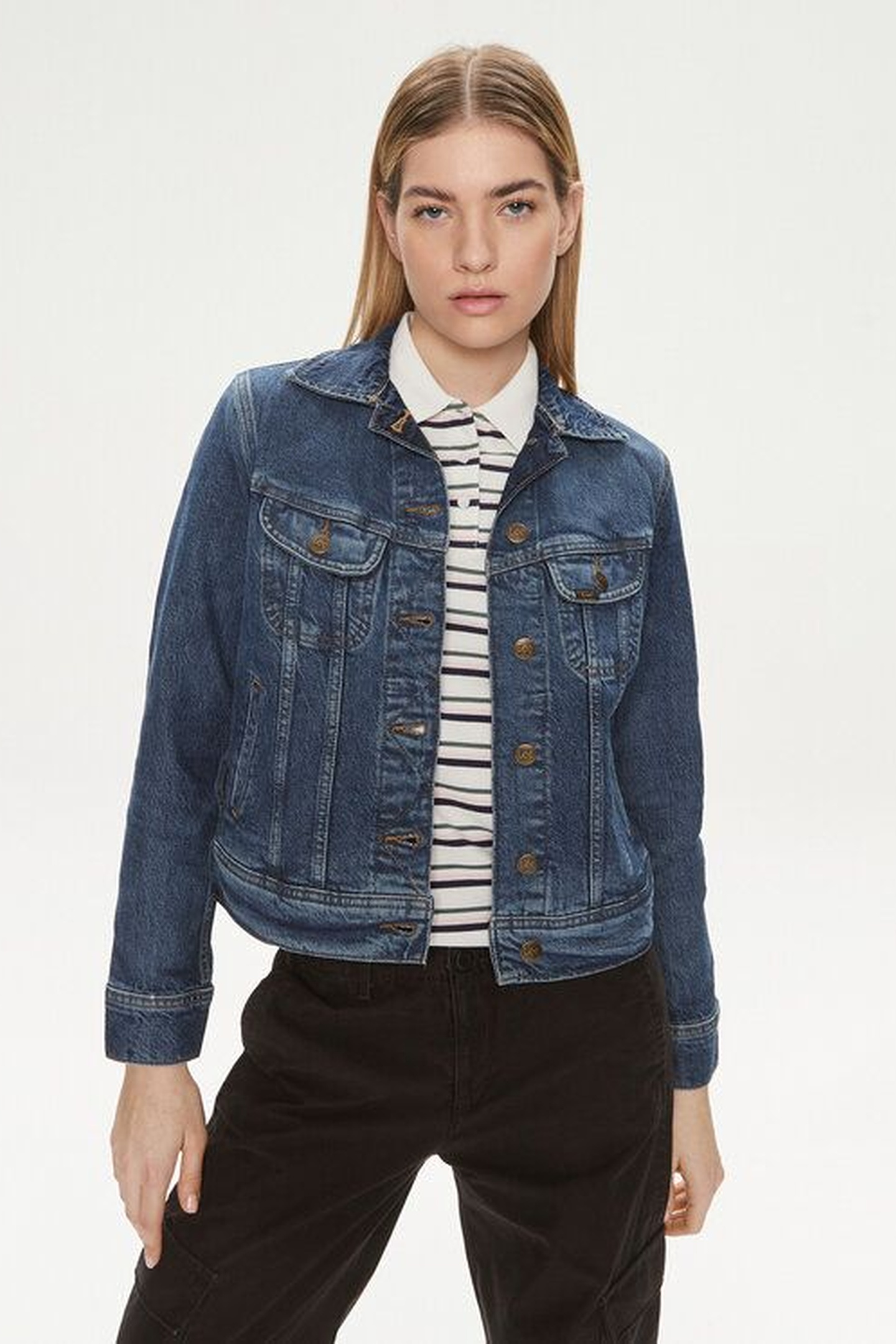Lee Rider Jacket Classic Indigo Maat: L | Spijkerjassen Outlet | Dames | Blauw