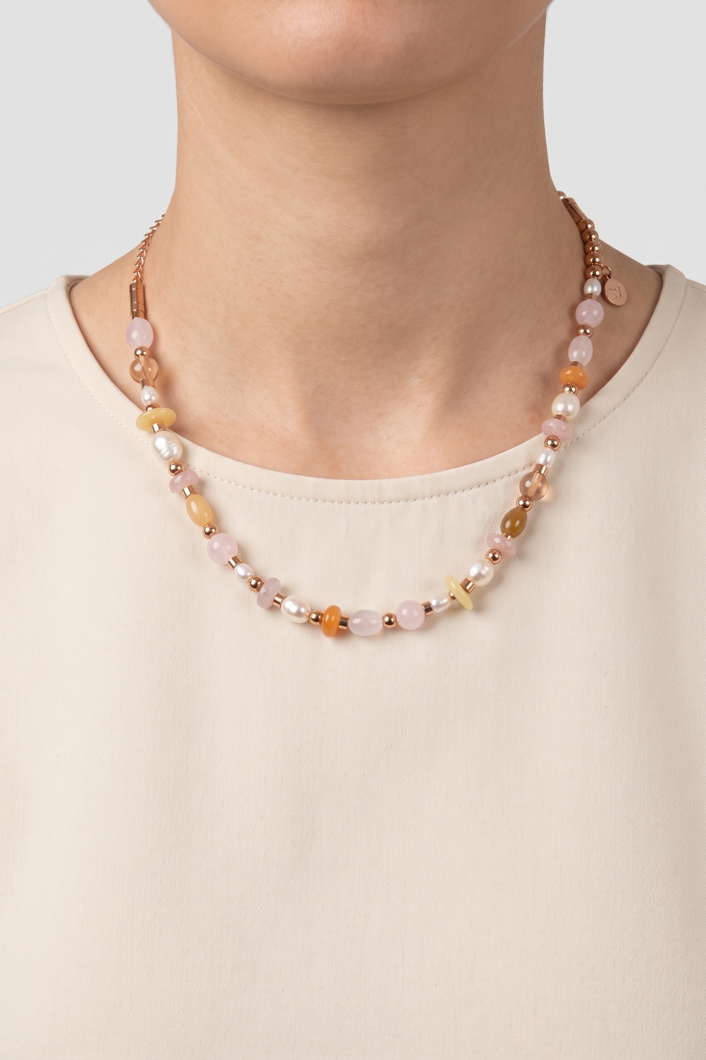 PURELEI Seaside Kette Rosegold Maat: OS | Kettingen Outlet | Dames | Roze