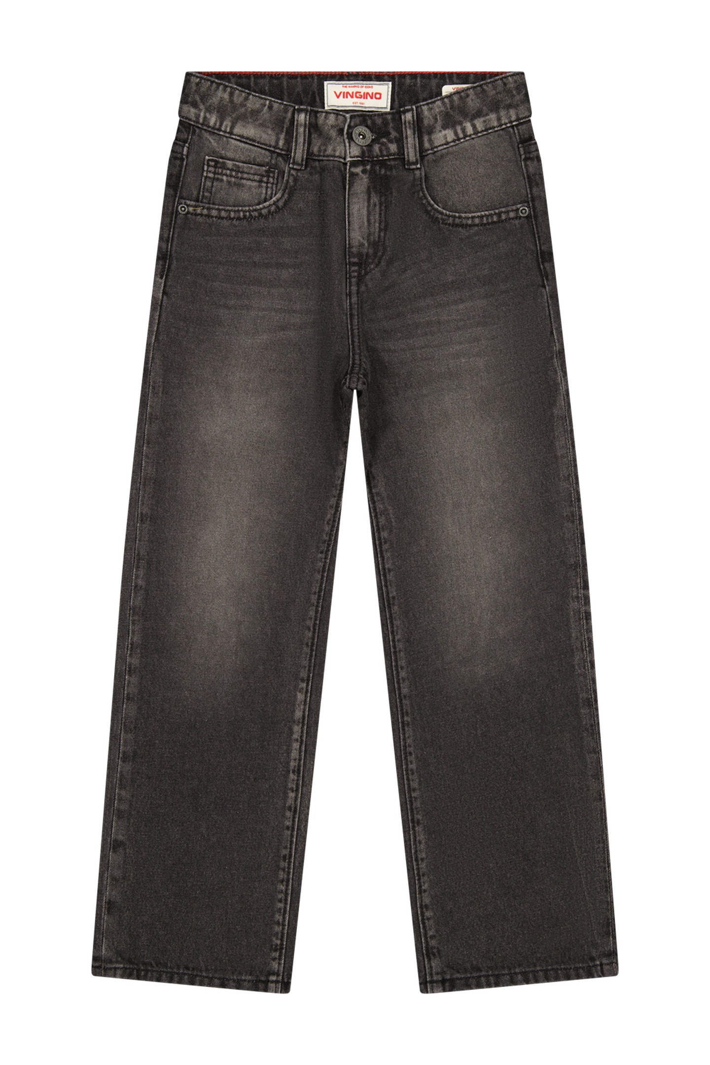 Vingino Boys Giovanni Jeans Washed Black Maat: 4 | Spijkerbroeken Outlet | Unisex | Zwart
