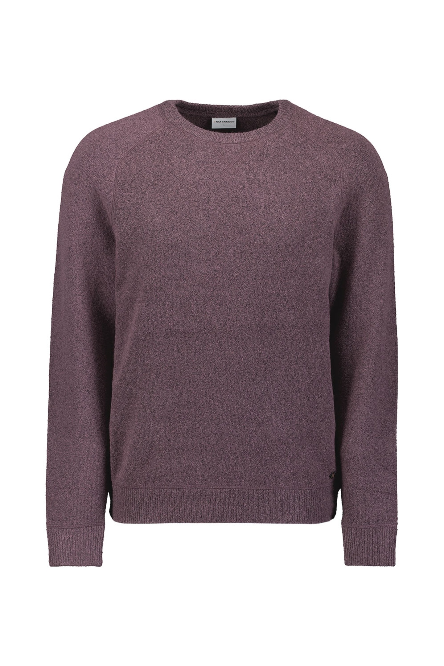 No Excess Pullover Crewneck Soft Wool Blend Dark Wine Maat: S | Sweaters Outlet | Heren