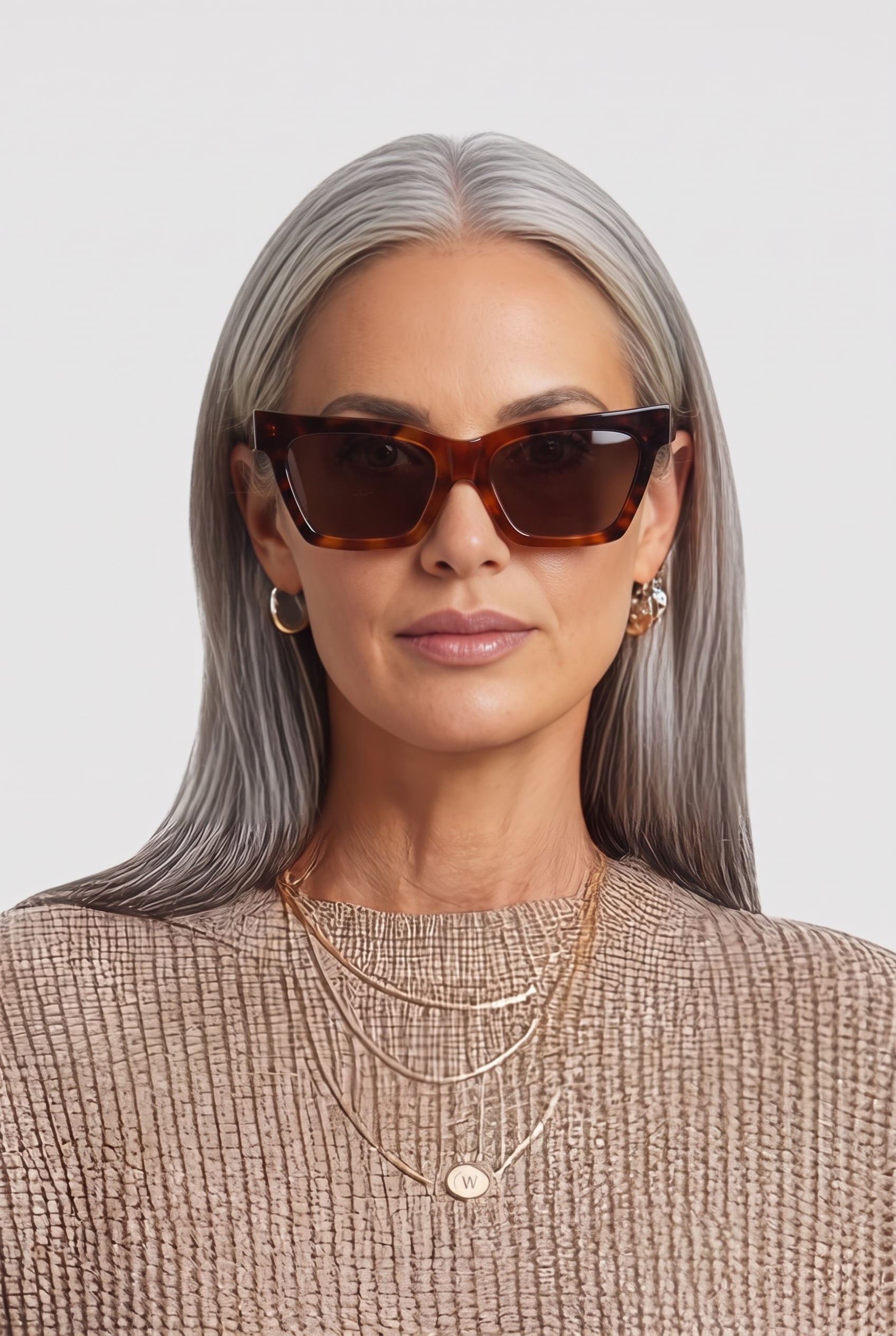 Ace & Tate Grace-caramel-blitz-sun Maat: OS | Zonnebrillen Outlet | Unisex | Bruin