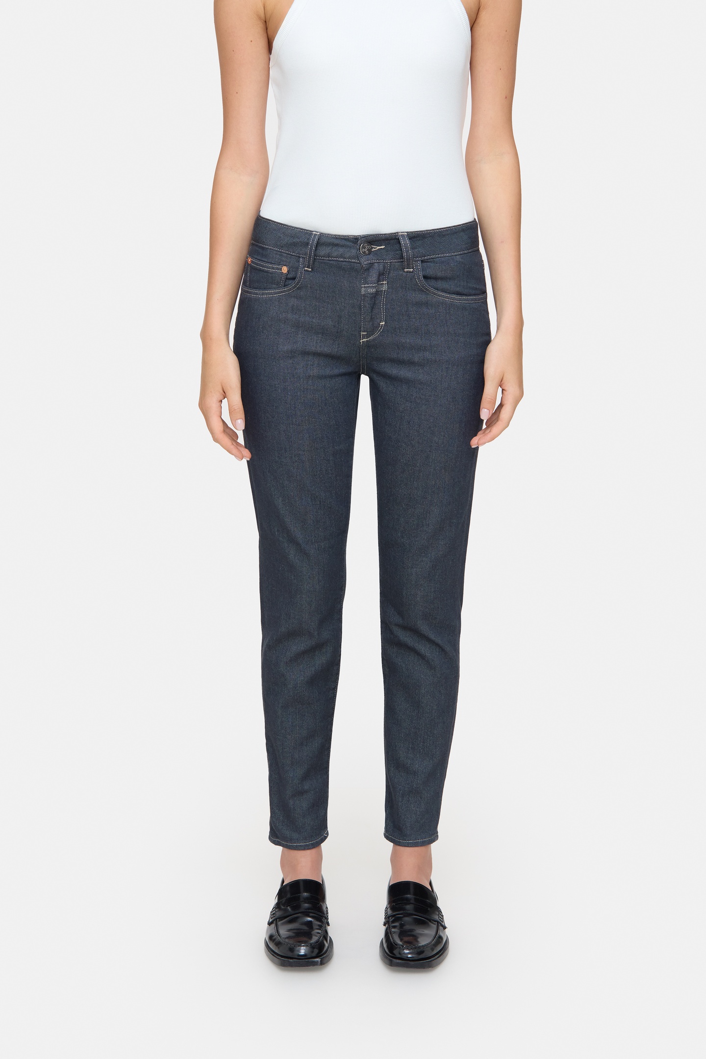 Closed Baker Jeans Dark Grey Maat: W25L32 | Slim Jeans Outlet | Dames | Grijs