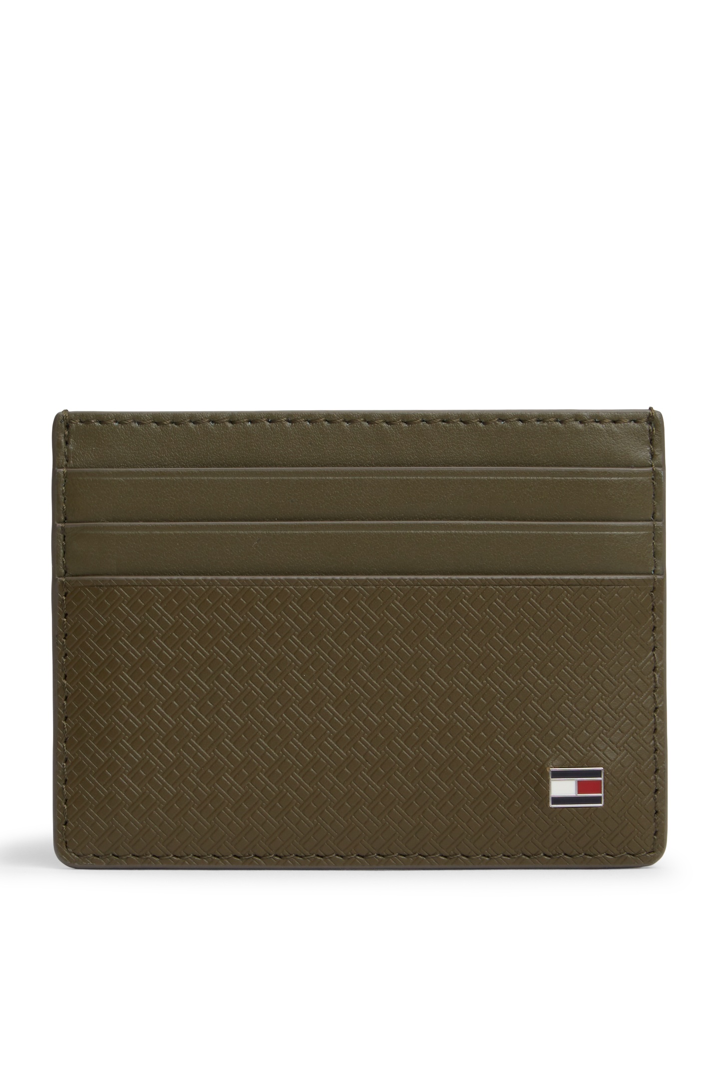 Tommy Hilfiger Emboss Cardholder Willow Green Maat: OS | Tassen Outlet | Heren | Groen