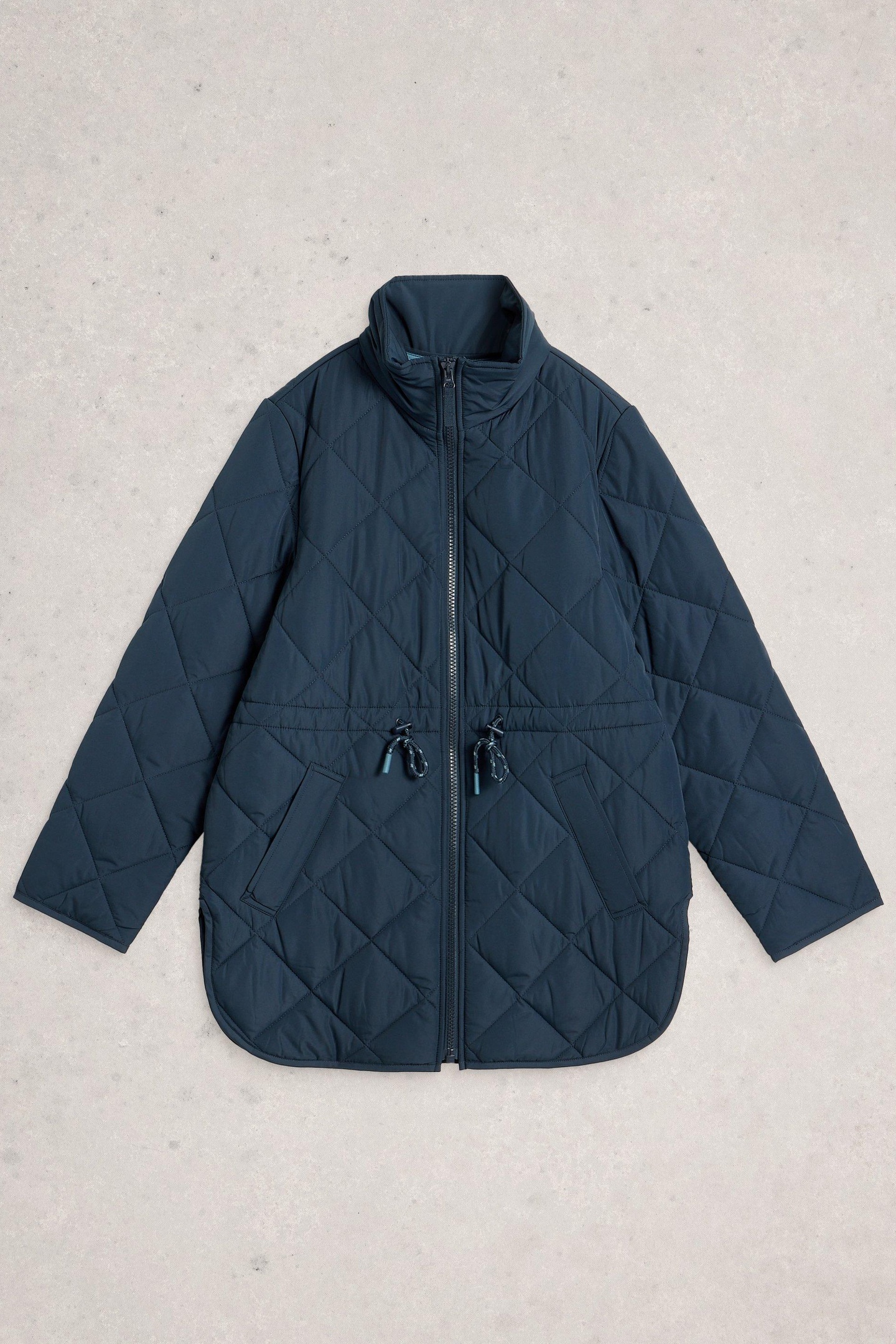 White Stuff Amilia Quilted Jacket Dark Navy Maat: 12 | Lichte Jassen Outlet | Dames | Blauw