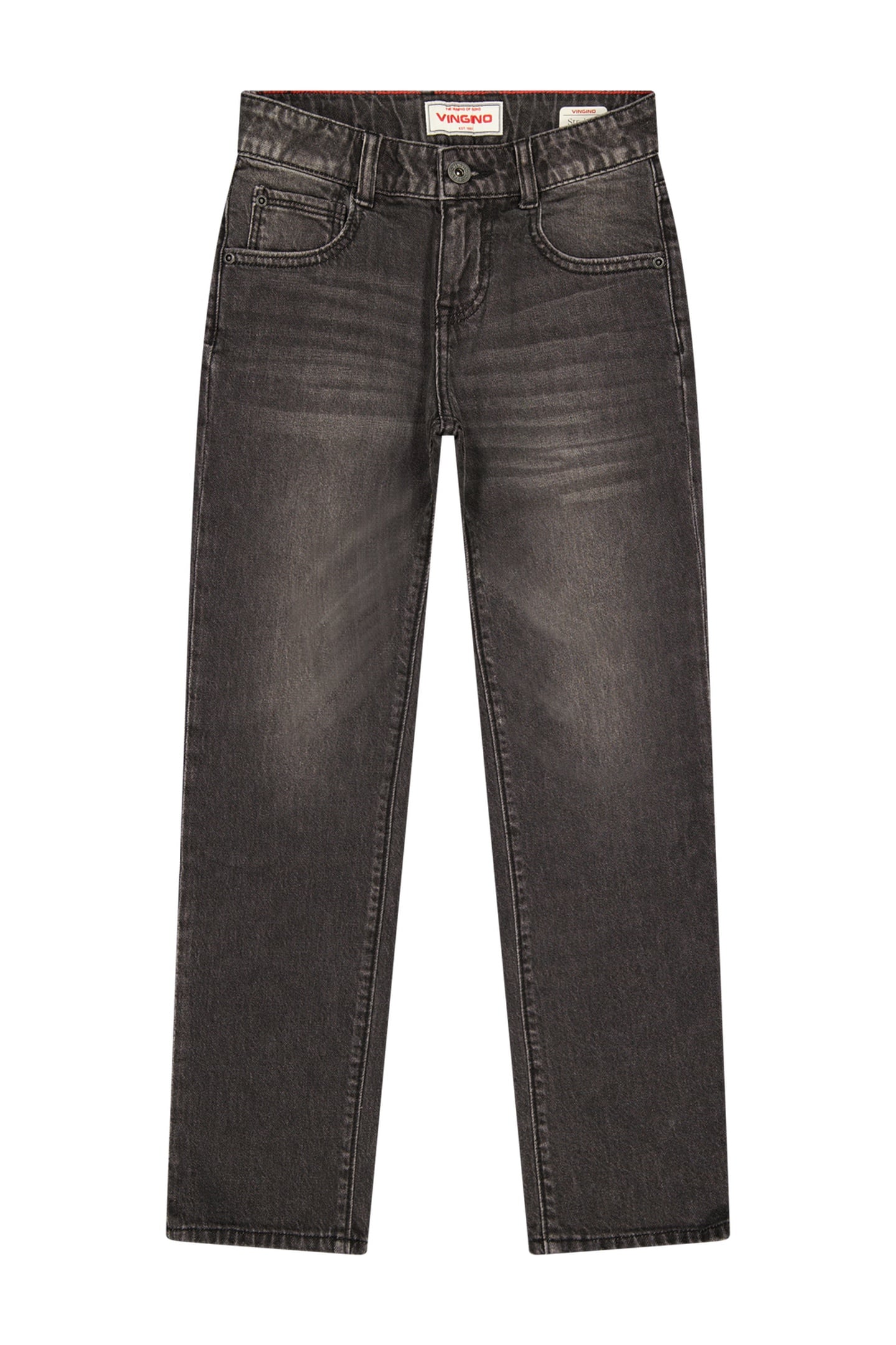 Vingino Boys Paolo Jeans Black Denim Maat: 8 | Spijkerbroeken Outlet | Unisex | Zwart
