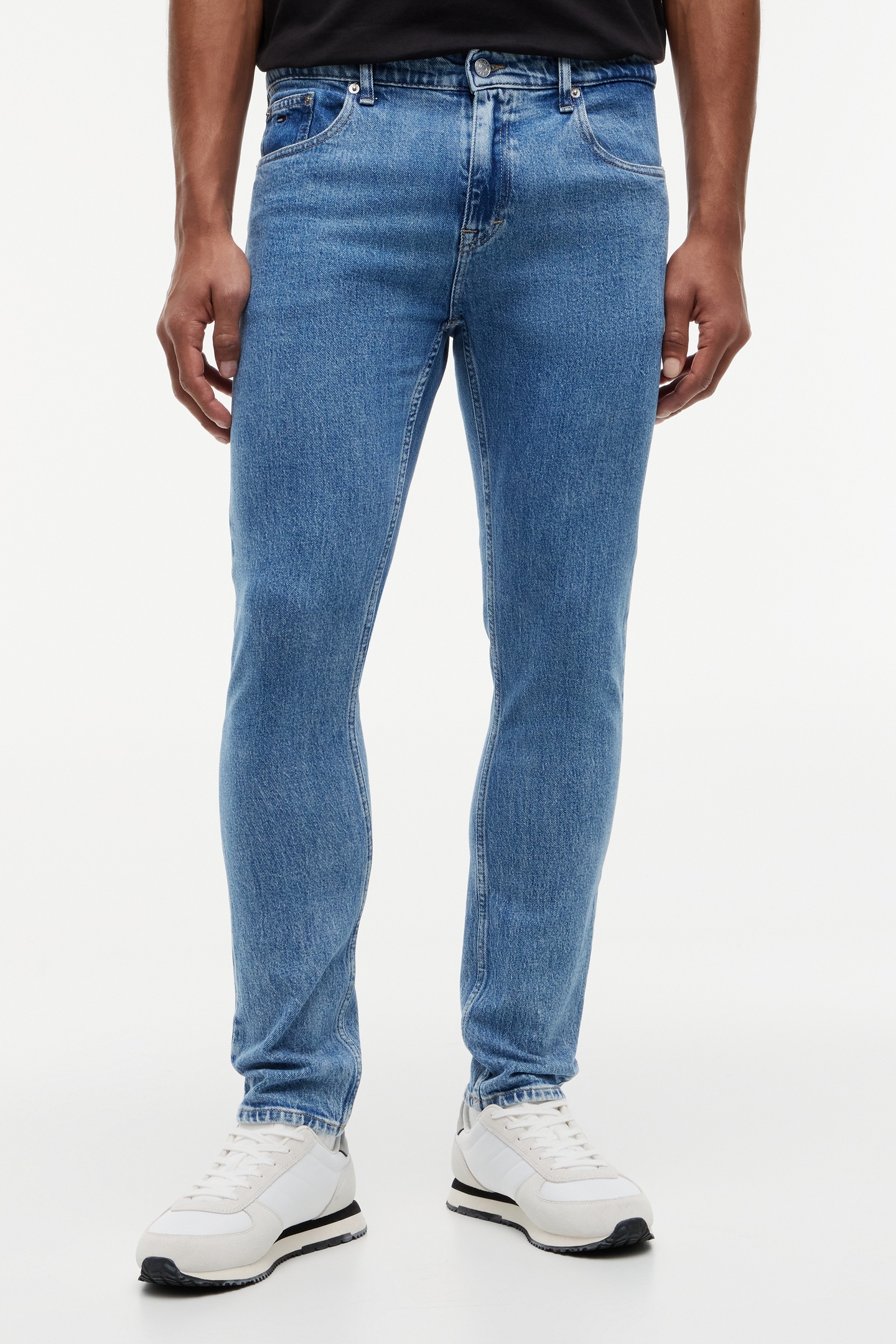 Tommy Hilfiger Austin Slim Tapered Denim Medium Größe: W32L30 | Slim Jeans Outlet | Herren | Blau