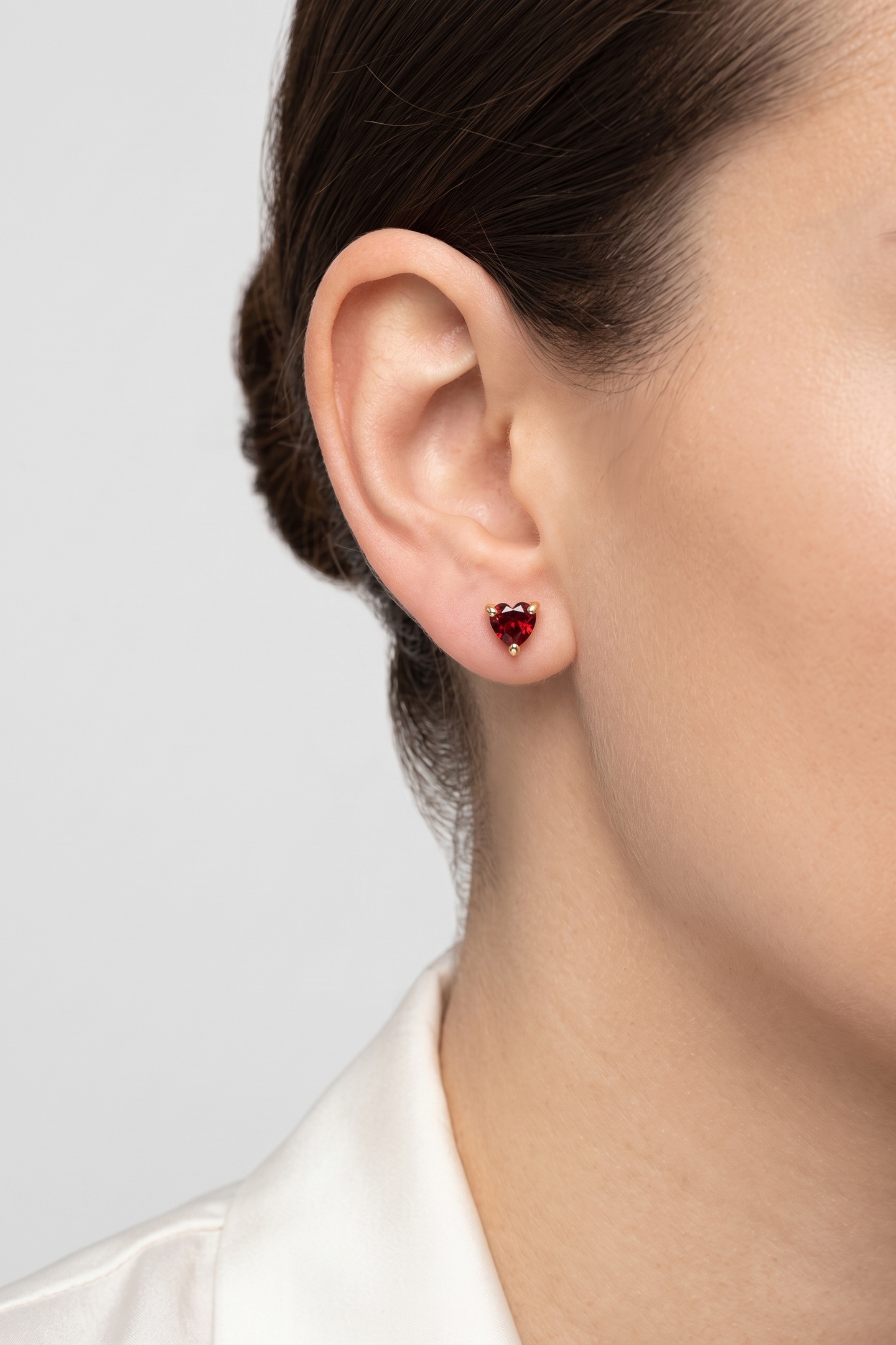 PURELEI Red Heart Ohrringe Gold Maat: OS | Oorbellen Outlet | Dames | Goud
