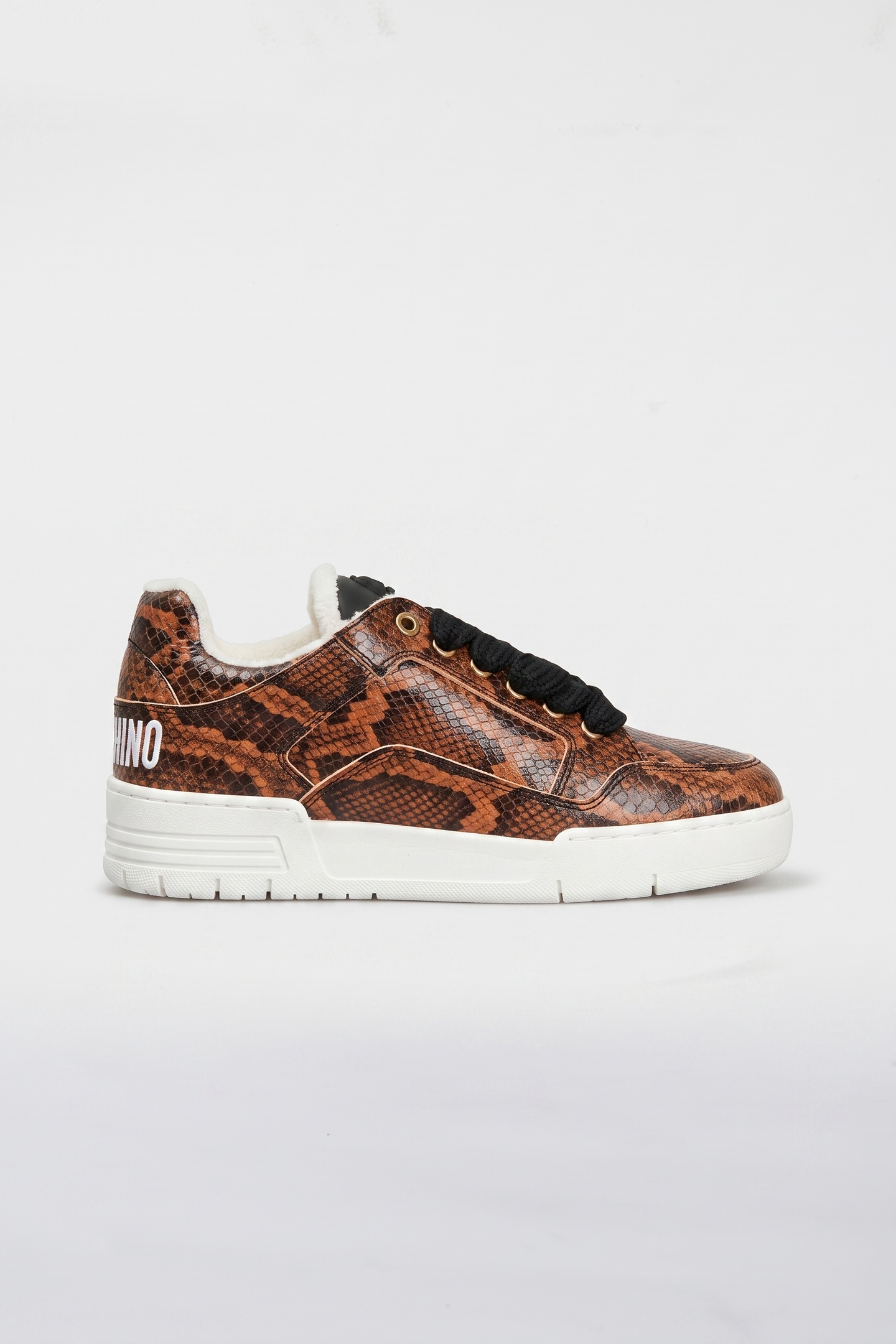 Moschino Calfskin Sneakers Brown Talla: 36 | Zapatillas Deportivas Outlet | Mujer | Marrón