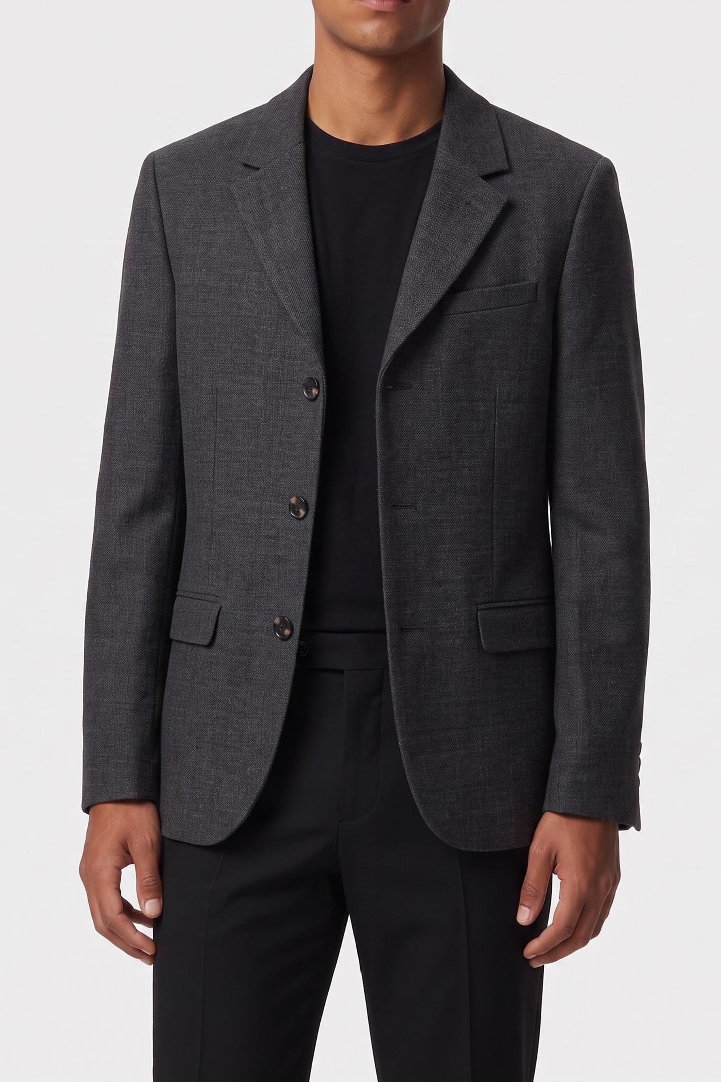 The Kooples 3-button Suit Jacket Black Grey Maat: 48 | Colberts Outlet | Heren | Grijs