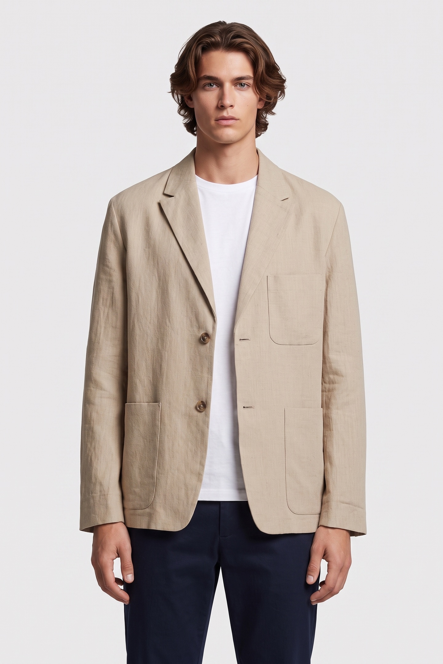 ARKET Devito Press Beige Maat: 50 Short | Blazers Outlet | Heren | Beige