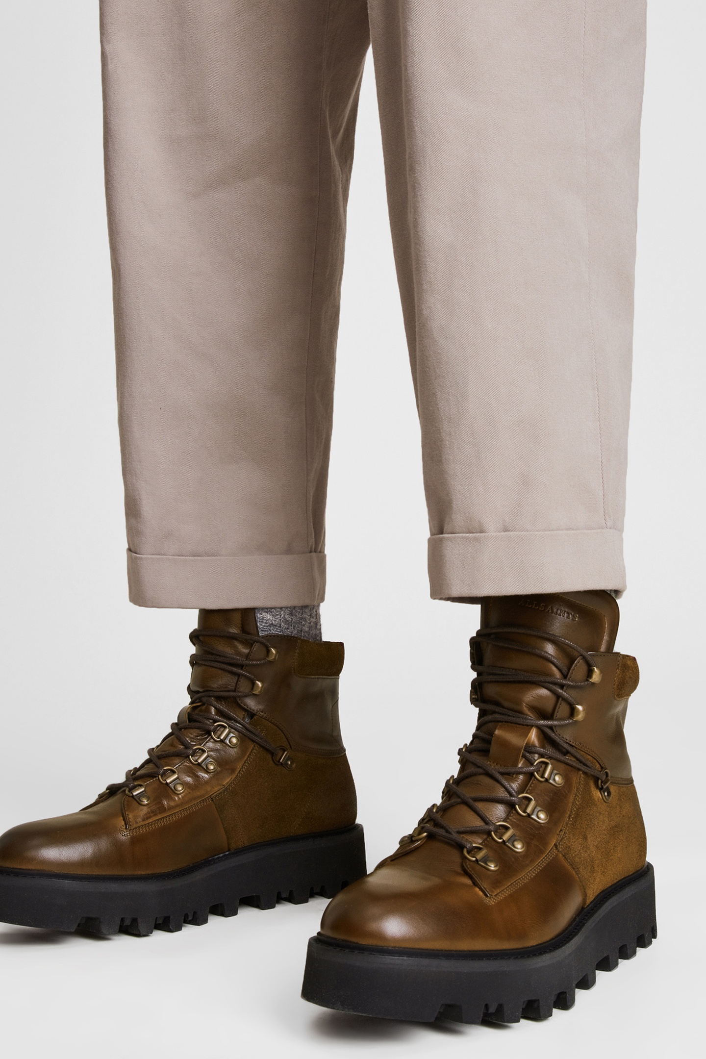 AllSaints Kai Boot Bitter Chocolate Maat: 42 | Laarzen Outlet | Heren | Bruin