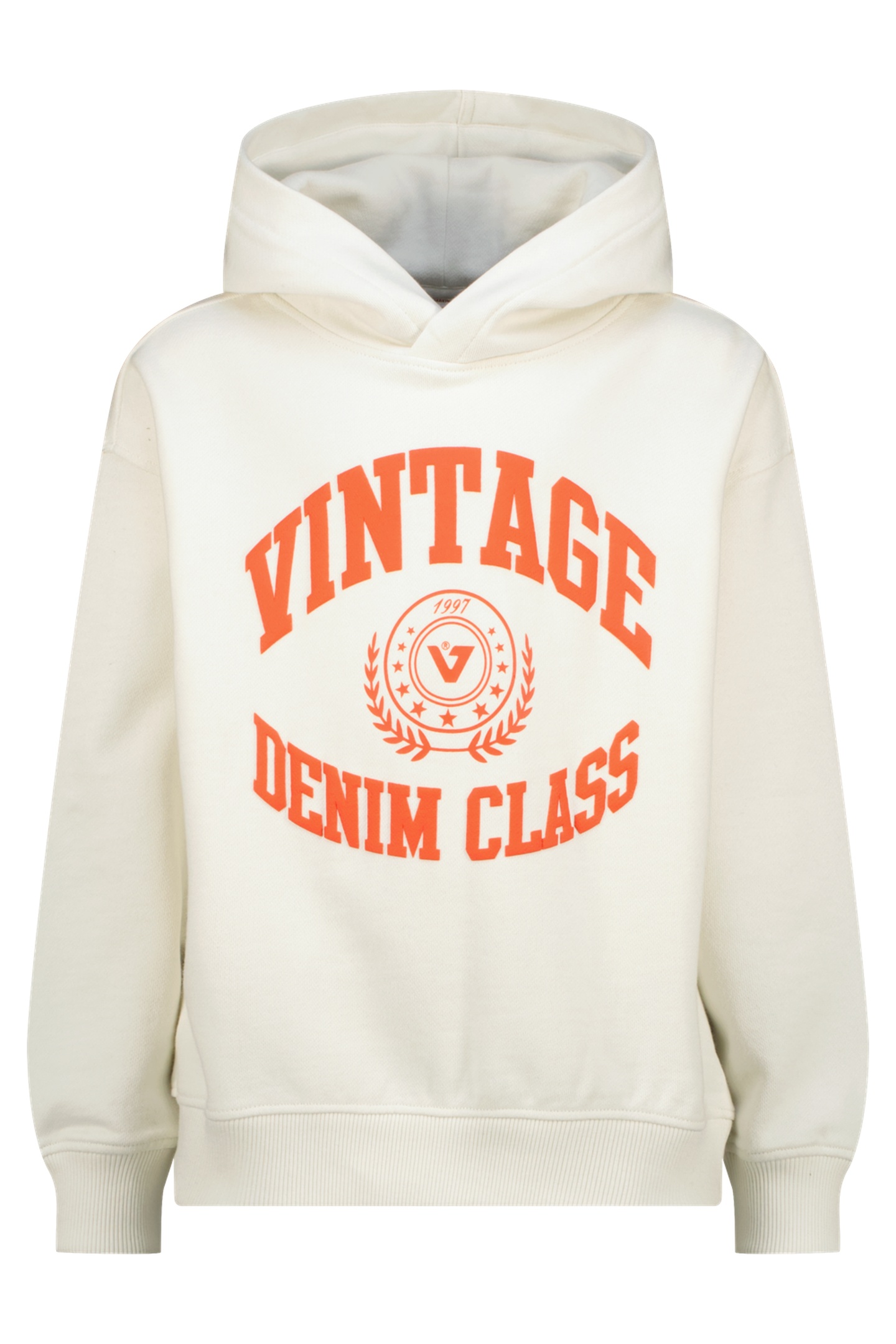 Vingino Boys Niam Sweater Cloud White Maat: 8 | Sportkleding Outlet | kids | Oranje