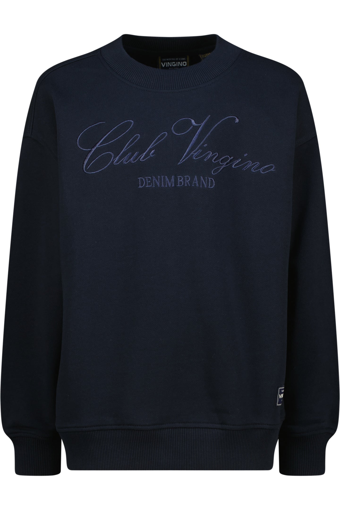Vingino Boys Nathen Sweater Salute Maat: 8 | Truien Outlet | kids | Blauw