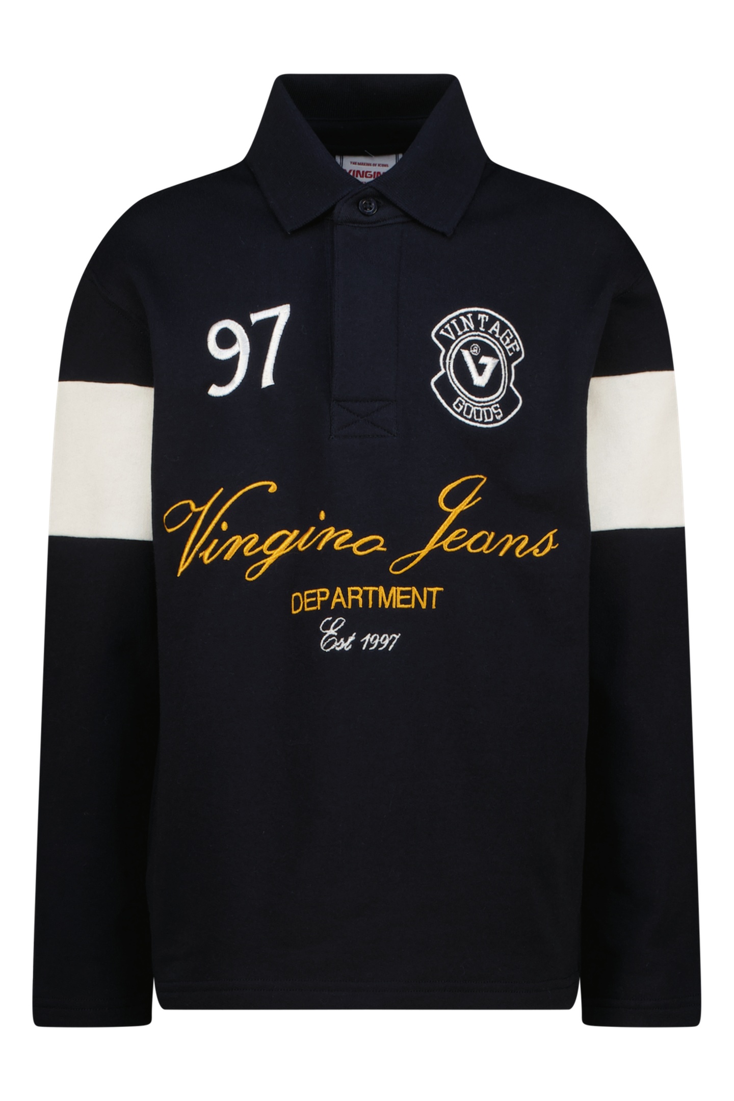 Vingino Boys Kaylen Polo / Rugby Salute Maat: 8 | Overhemden Outlet | Unisex | Blauw