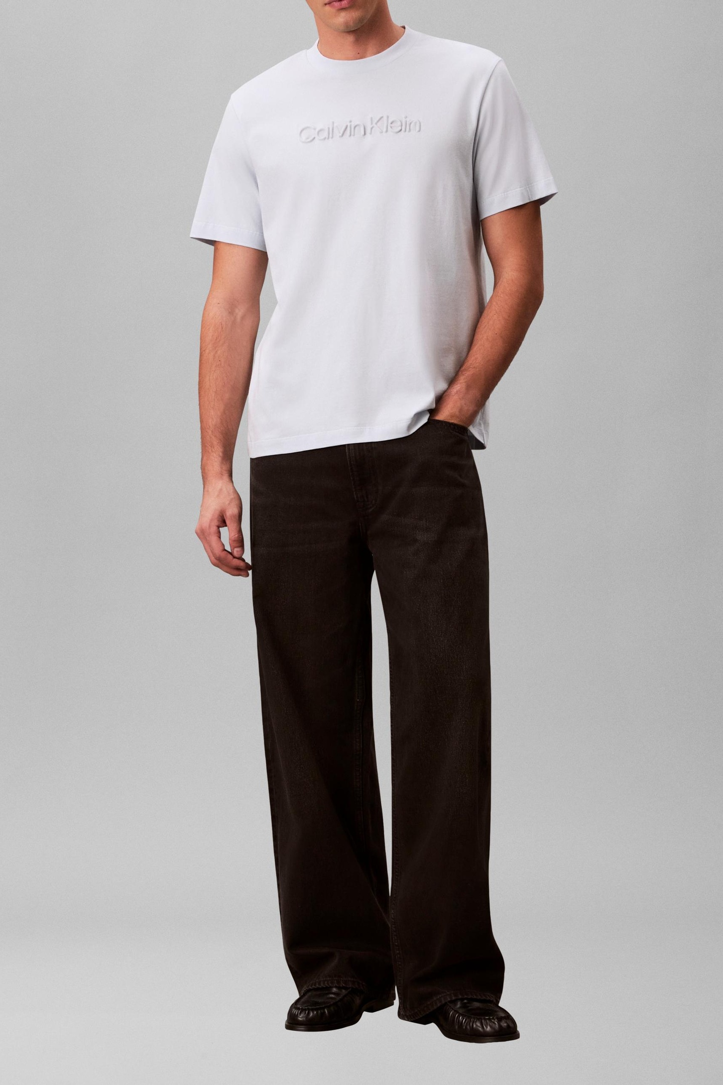 Calvin Klein 20s Sportswear Graphic Tee Plein Air Maat: XXL | Basic T-Shirts Outlet | Heren | Wit