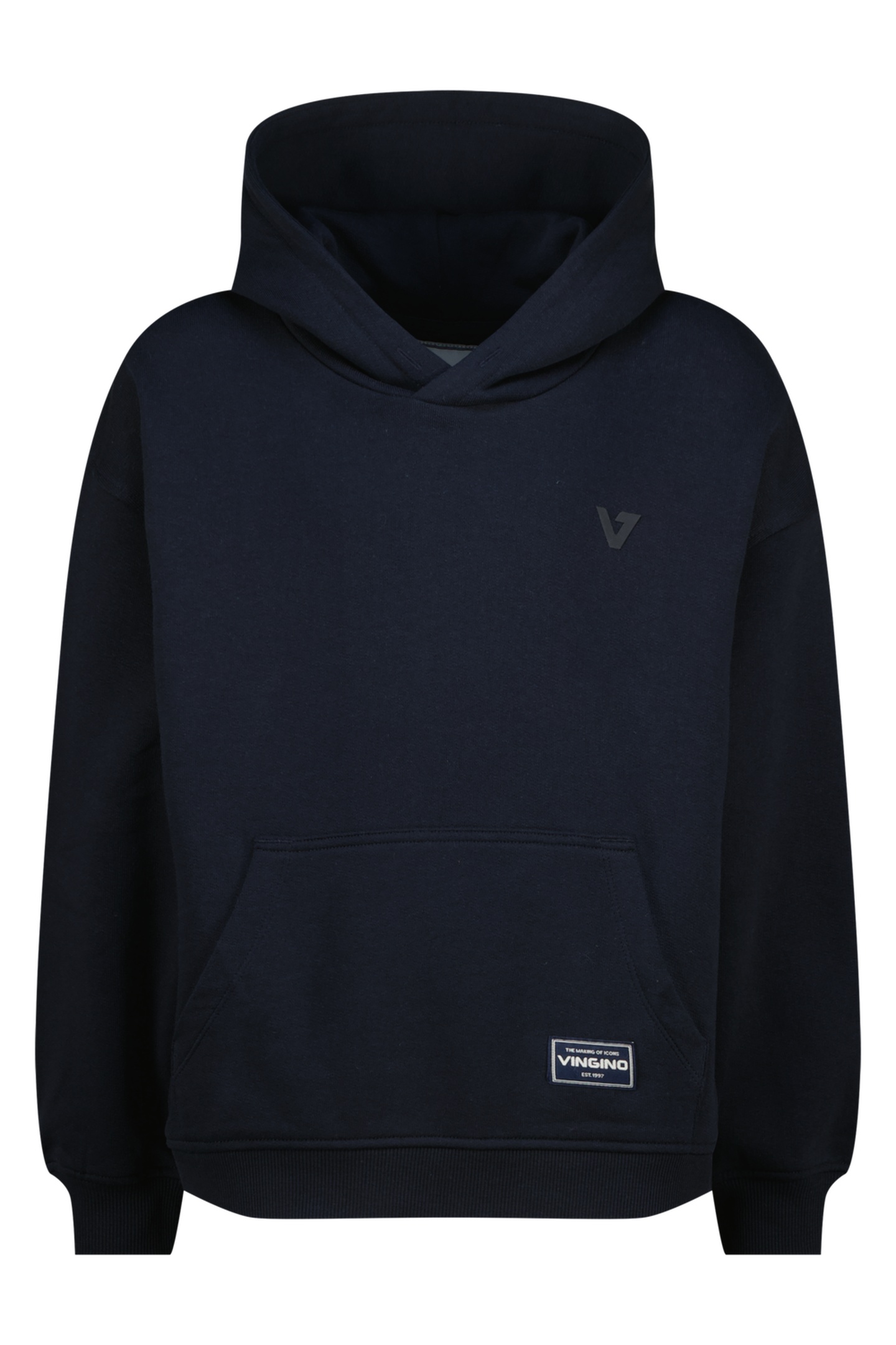 Vingino Boys Basic-hoody Sweater Salute Maat: 8 | Sportkleding Outlet | Unisex | Blauw