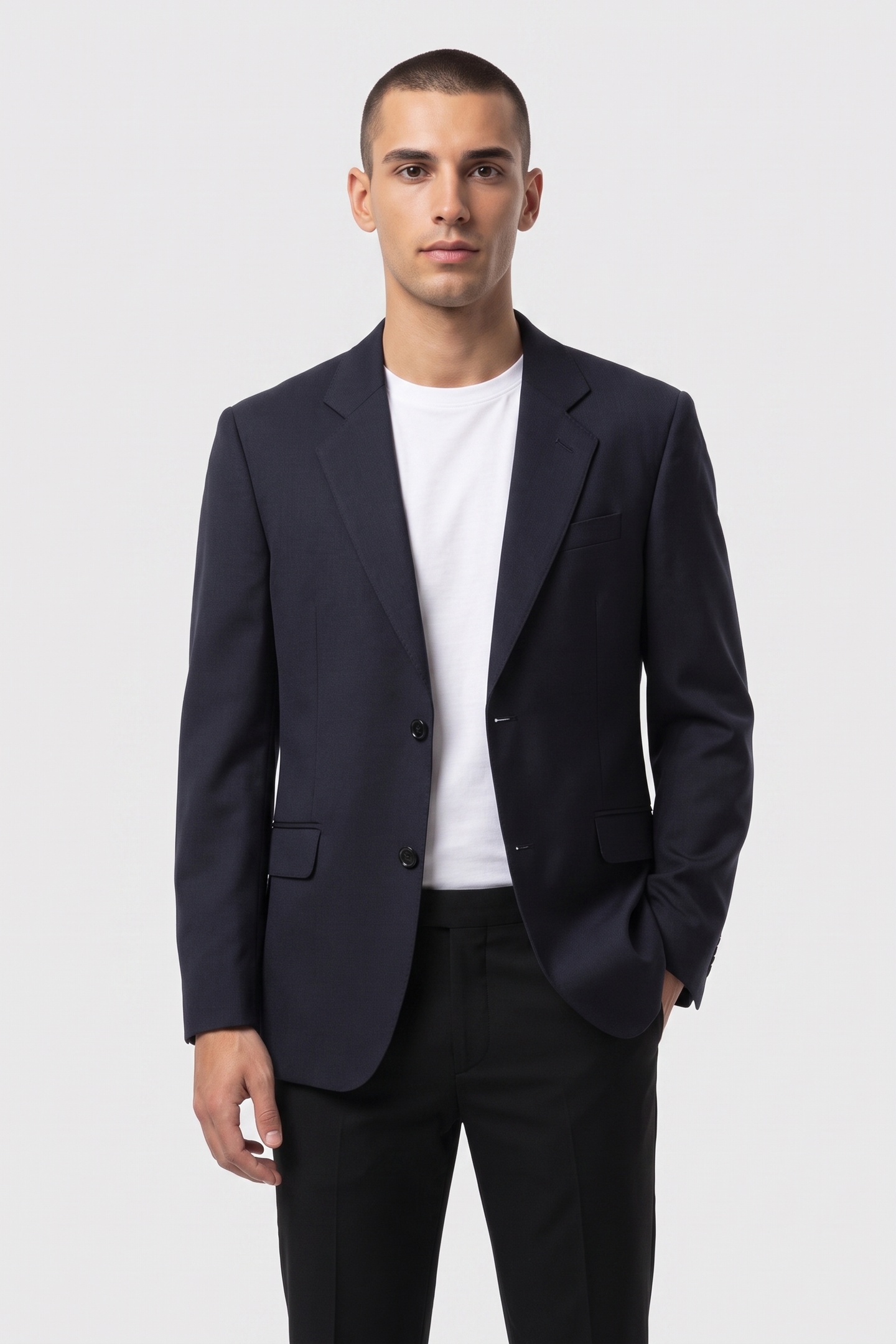 ARKET Dennis Hopsack Suit Blazer Blue Maat: 50 Short | Blazers Outlet | Heren | Blauw