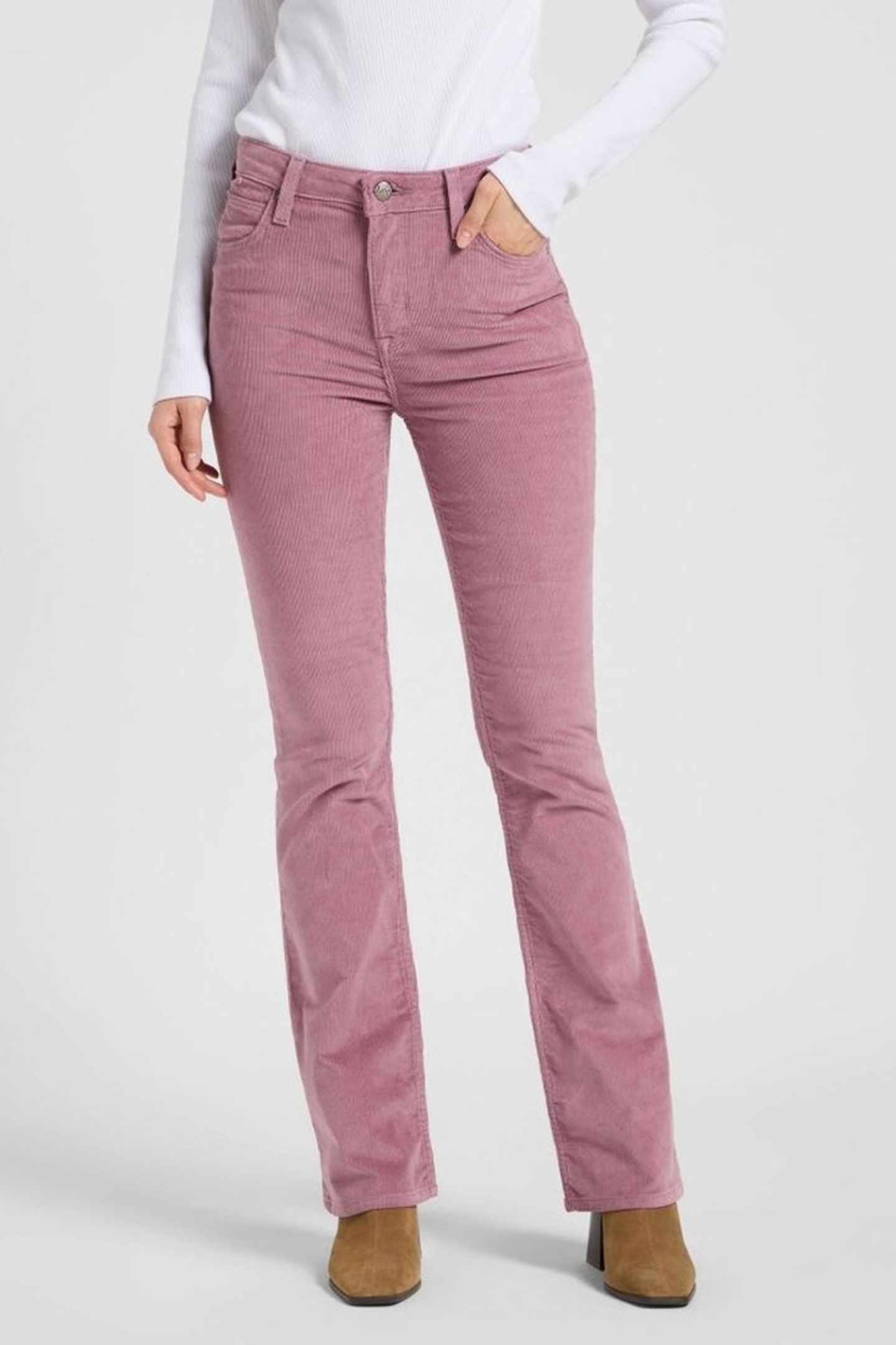 Lee Breese Boot Plumberry Jeans Maat: W27L33 | Flared Jeans Outlet | Dames | Roze
