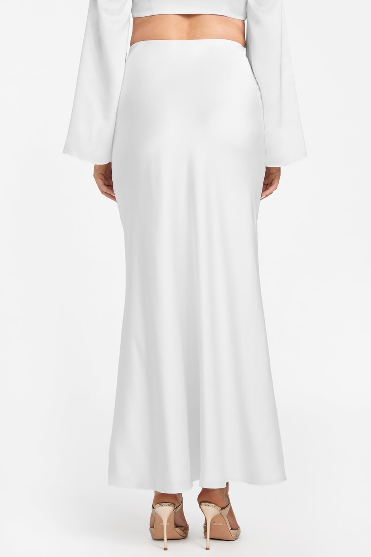 GUESS Monica Long Skirt White Peaks Maat: 44 | Maxi Rokken Outlet | Dames | Wit