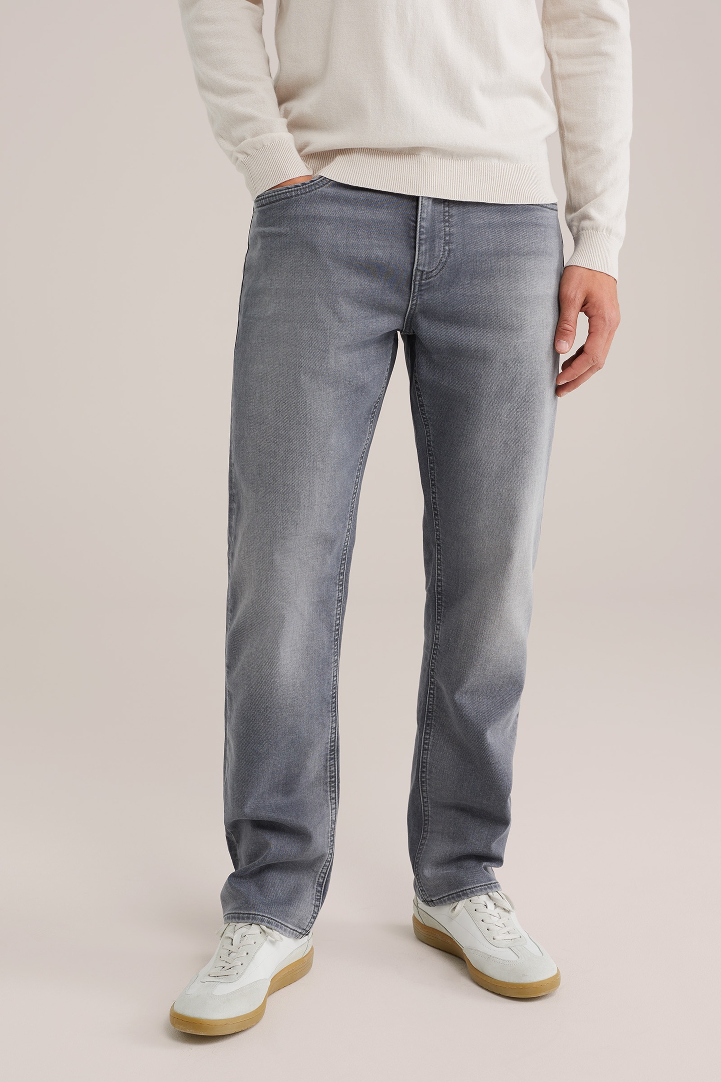WE Fashion 5-pocket Mid Waist Grey Taglia: W28L30 | Jeans straight fit Outlet | Uomo | Grigio