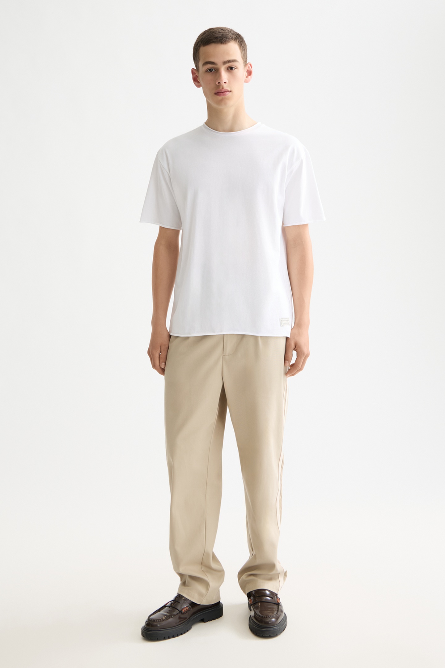 Scotch & Soda Raw Edge T-shirt Bright White Talla: XXL | Camisetas Básicas Outlet | Hombre | Blanco