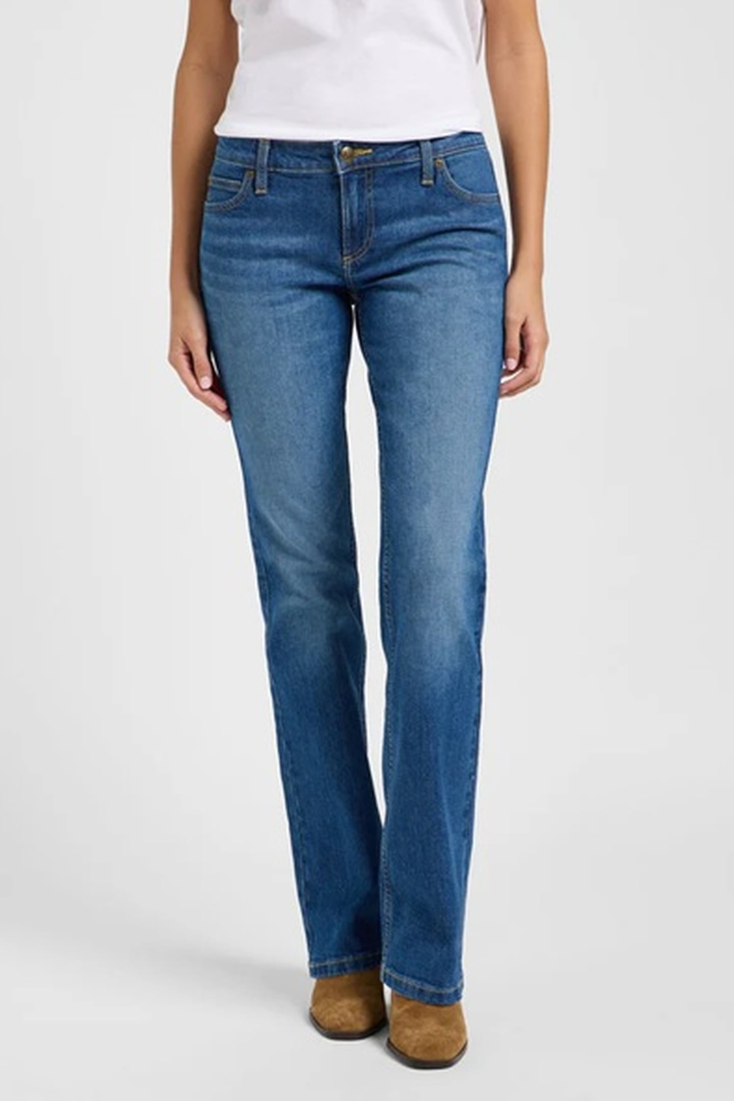 Lee Jessica Extra Strength Jeans Maat: W32L31 | Wijde Broeken Outlet | Dames | Blauw