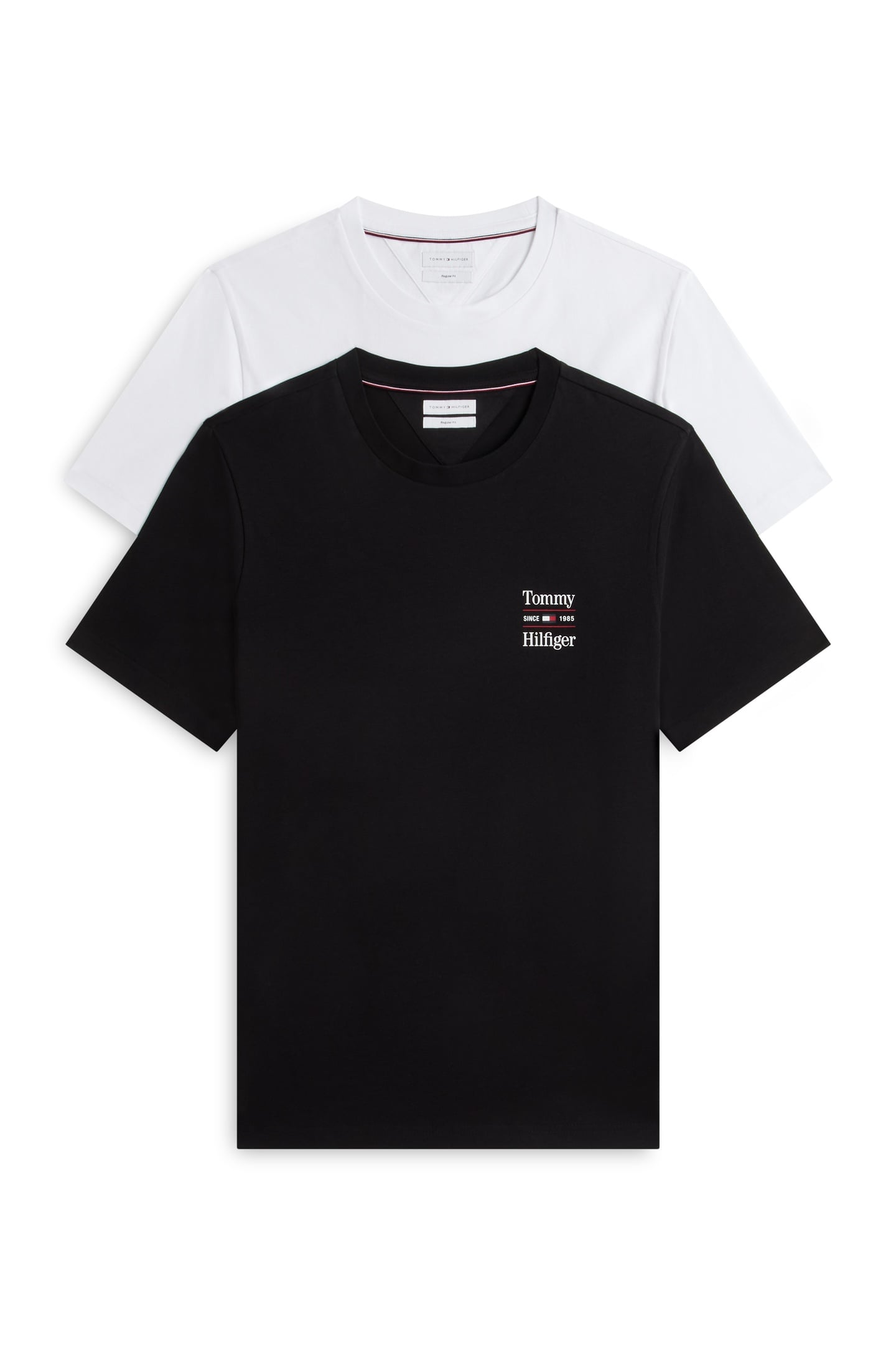Tommy Hilfiger 2 Pack Chest Graphic White/black Maat: L | Basic T-Shirts Outlet | Heren | Blauw