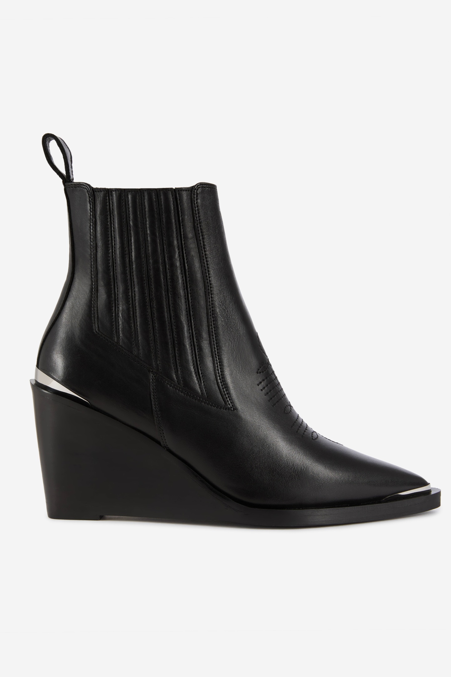 The Kooples Leather Ankle Boots With Topstitching Black Maat: 37 | Laarzen Outlet | Dames | Zwart