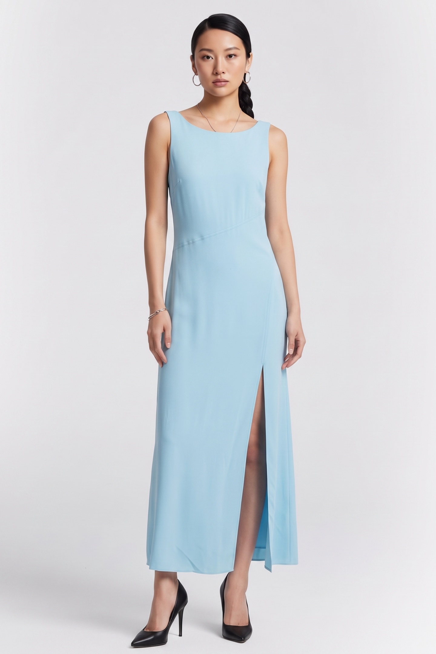 ARKET Gioia Evening Dress Turquoise Maat: 44 | Maxi Jurken Outlet | Dames | Blauw