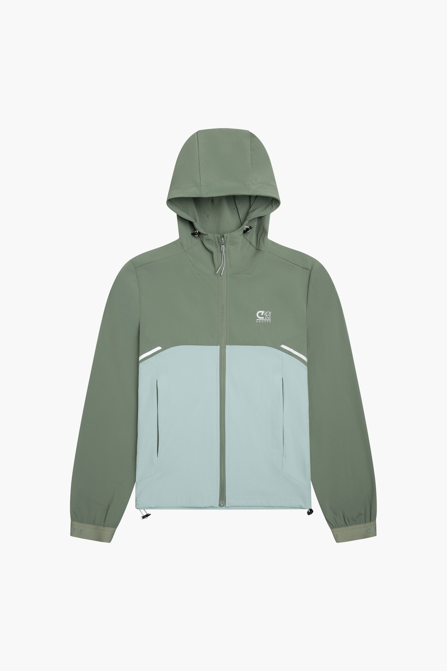 CRUYFF Aquatic Tracktop Khaki/sage Maat: 164 | Jassen Outlet | kids | Bruin