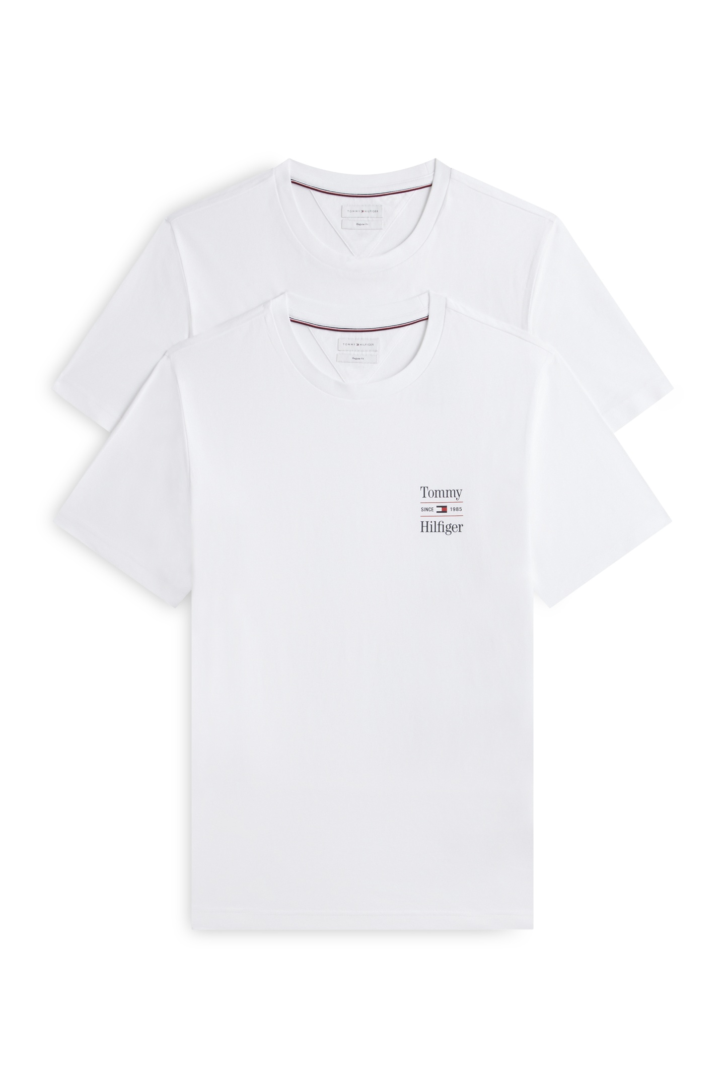 Tommy Hilfiger 2-pack Chest Graphic White/white Maat: XXL | Basic T-Shirts Outlet | Heren | Wit