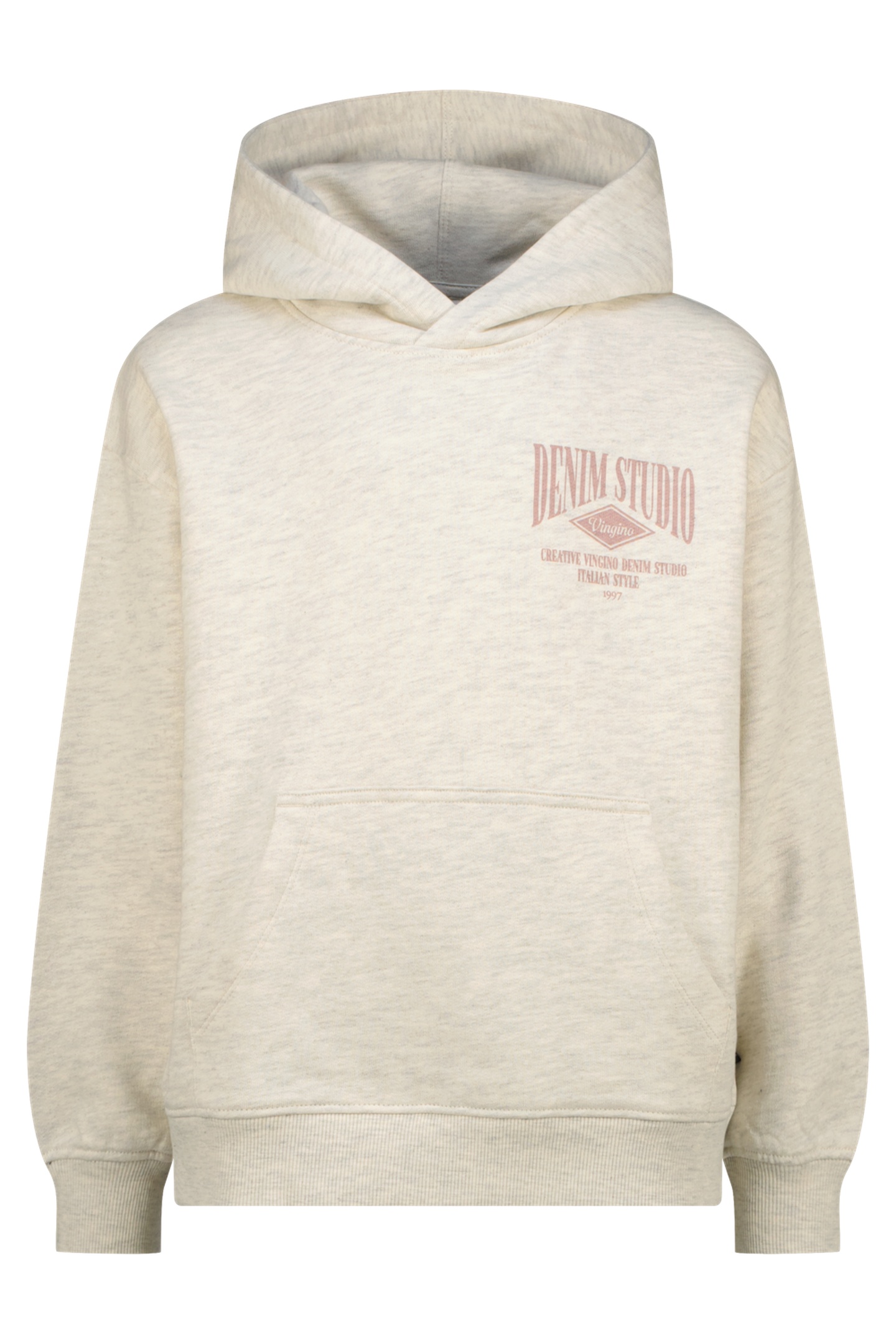 Vingino Boys Nizar Sweater Soft Vanilla Melee Maat: 2 | Sportkleding Outlet | Unisex | Beige