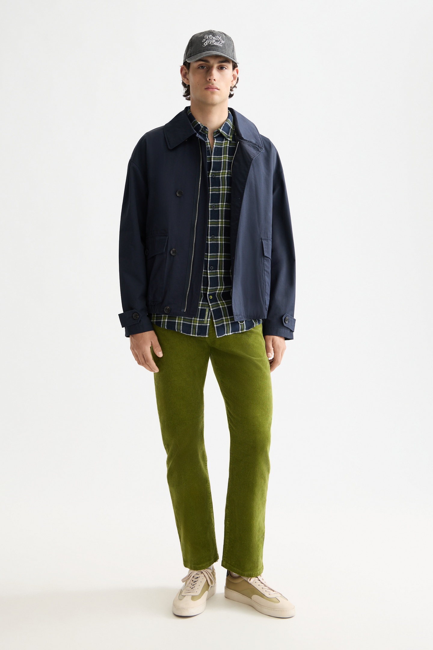 Scotch & Soda Short Trench Coat Sky Captain Maat: S | Lichte Jassen Outlet | Heren | Blauw