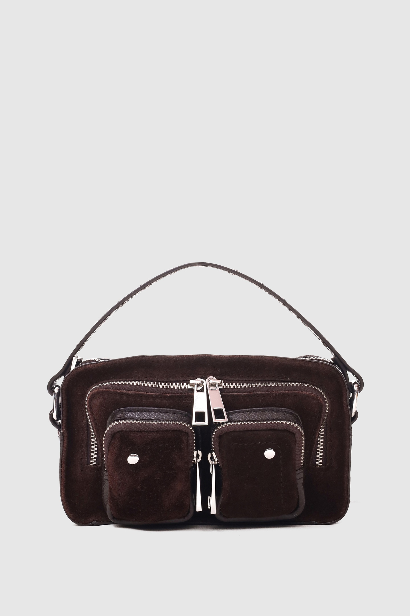 Núnoo Helena Suede Chocolate Maat: OS | Handtassen Outlet | Unisex | Bruin