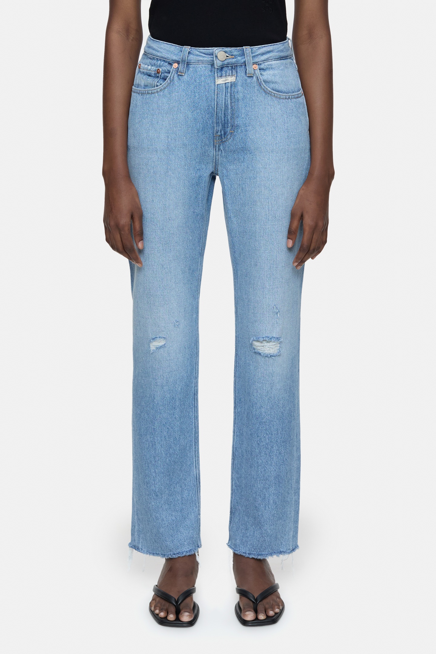 Closed Roan Jeans Mid Blue Maat: W27L30 | Straight Broeken Outlet | Dames | Blauw