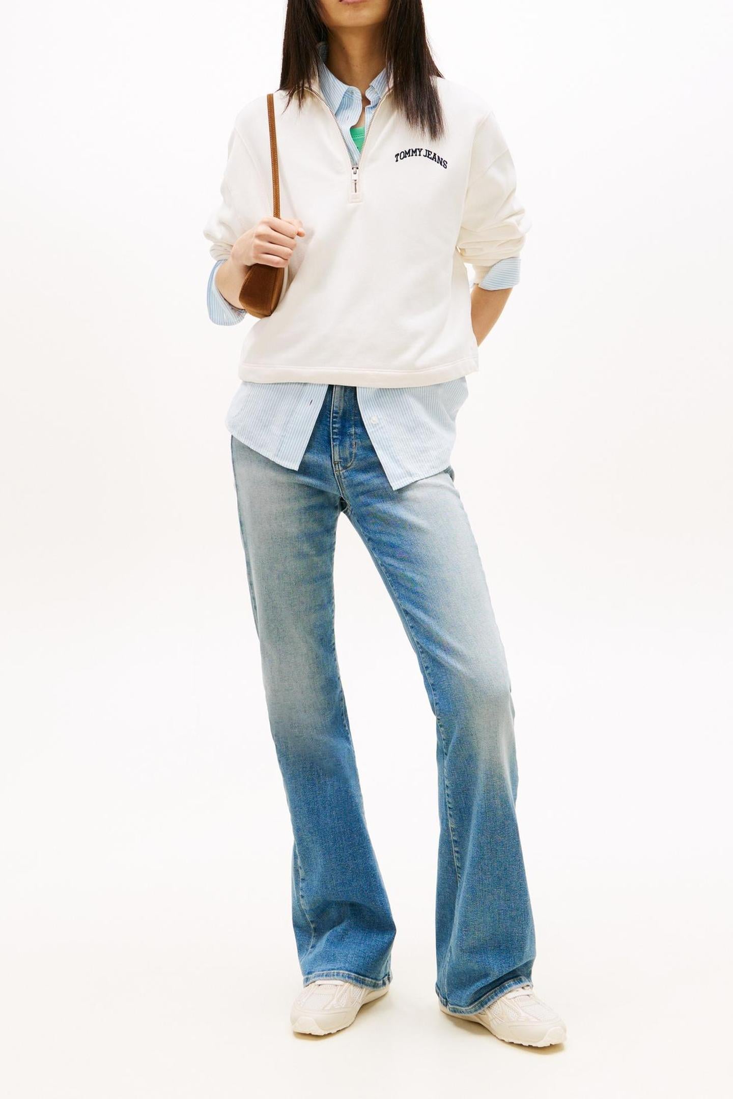 Tommy Hilfiger Sylvia High Flare Denim Medium Maat: W27L32 | Flared Jeans Outlet | Dames | Blauw