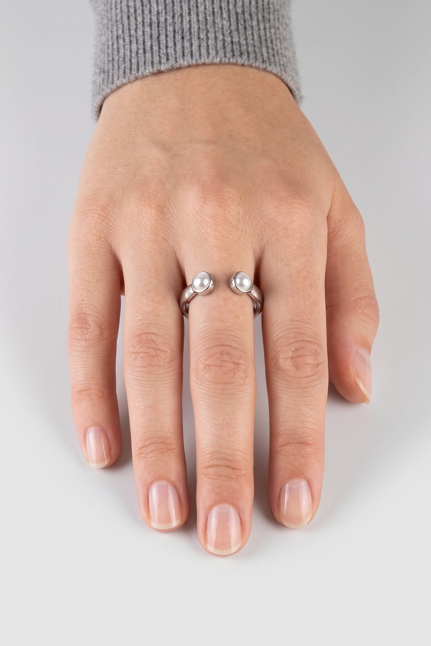 PURELEI Dewdrop Ring Silver Maat: OS | Ringen Outlet | Dames | Zilver