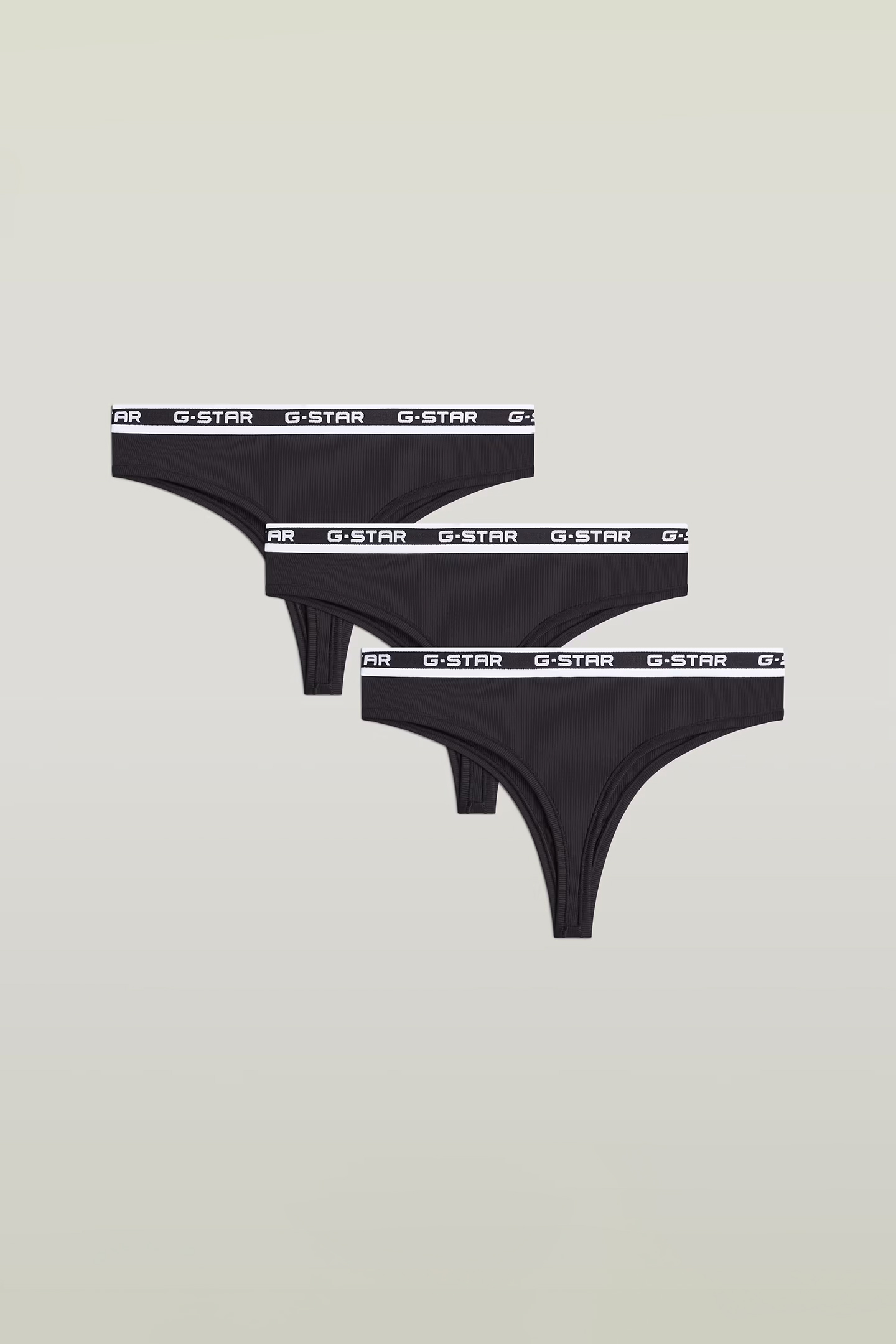 G-Star Underwear Rhodonite 3 Pack Brazilian Briefs Black Maat: S | Slipjes Outlet | Dames | Zwart