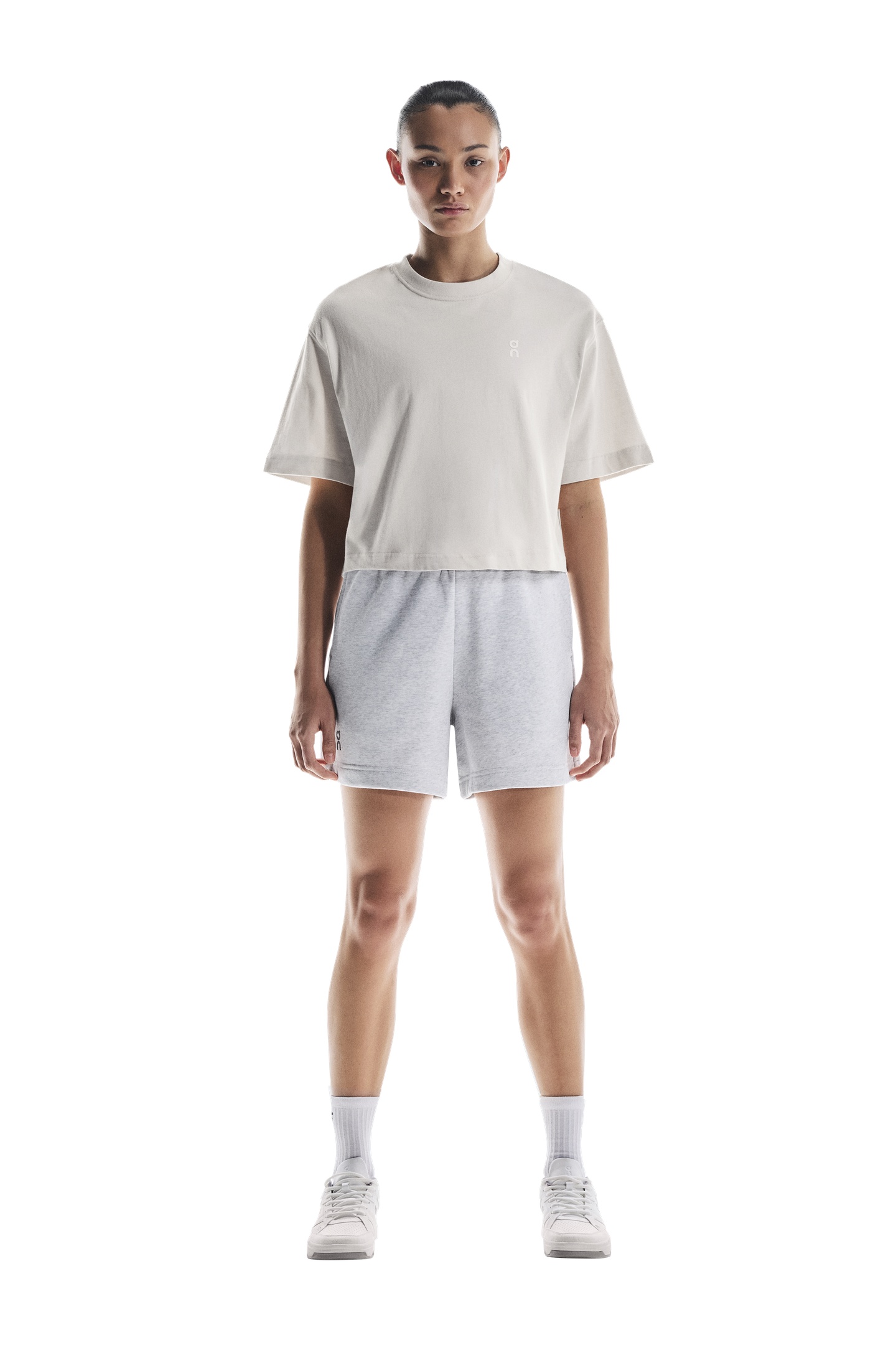 On Club Shorts 1 Crater Maat: XL | Sport Shorts Outlet | Dames | Grijs
