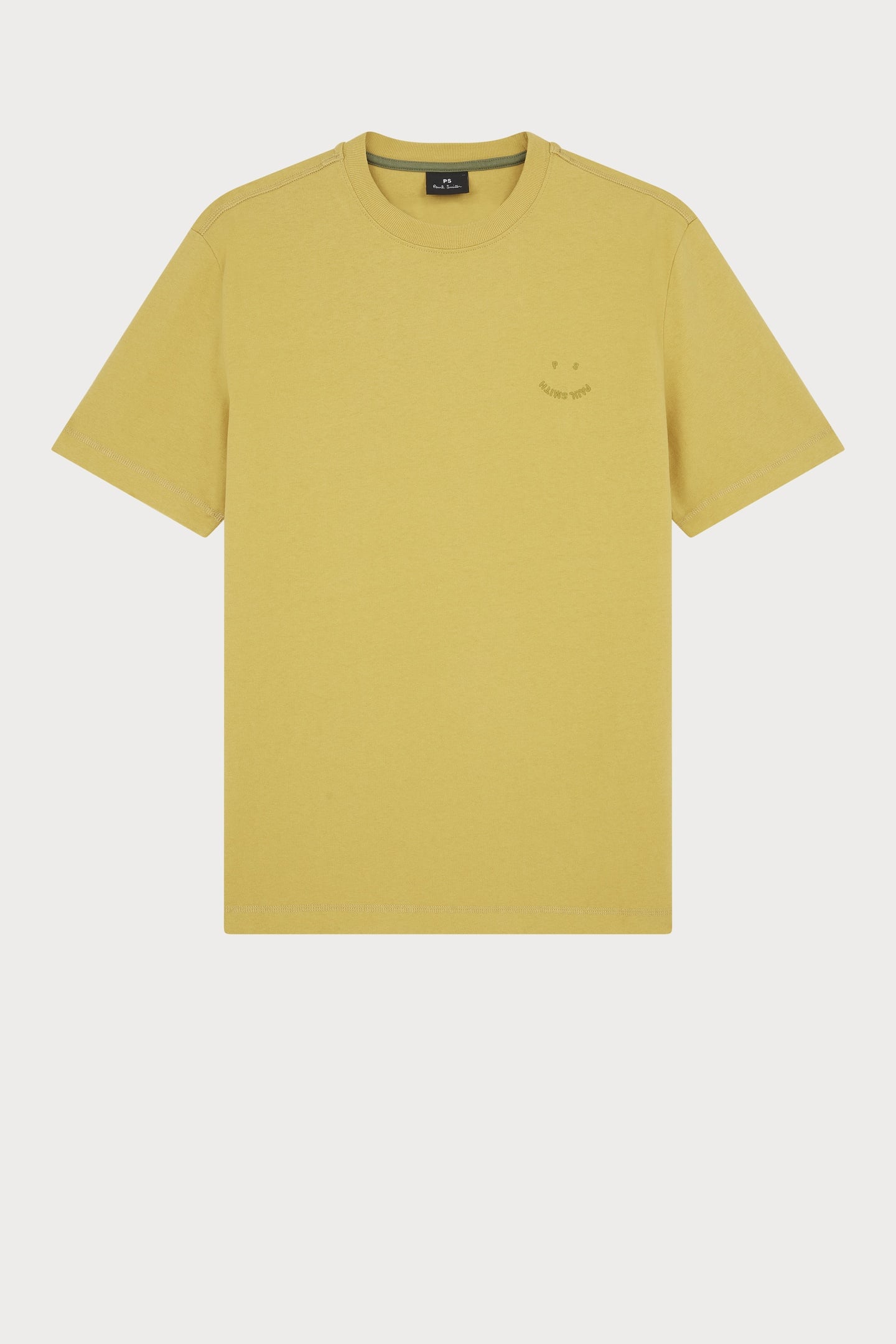 Paul Smith Mens Reg Fit Ss Tshirt Ps Happy Ochre Yellow Maat: XXL | Basic T-Shirts Outlet | Heren | Geel
