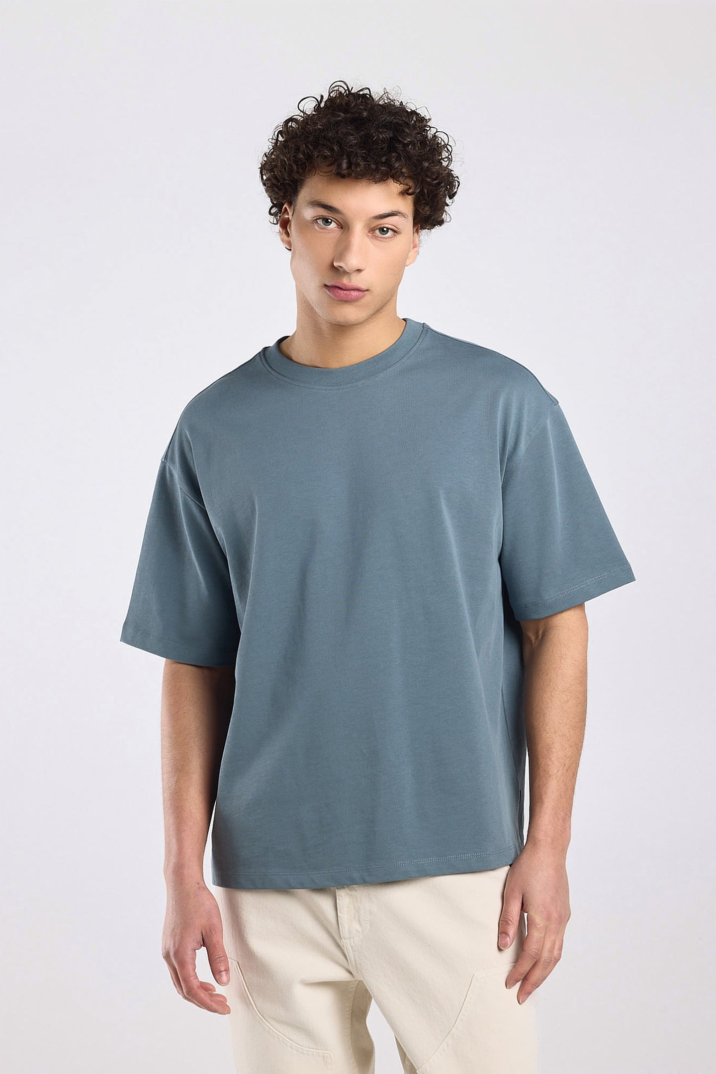 America Today Eddie Storm Maat: M | Basic T-Shirts Outlet | Heren | Blauw