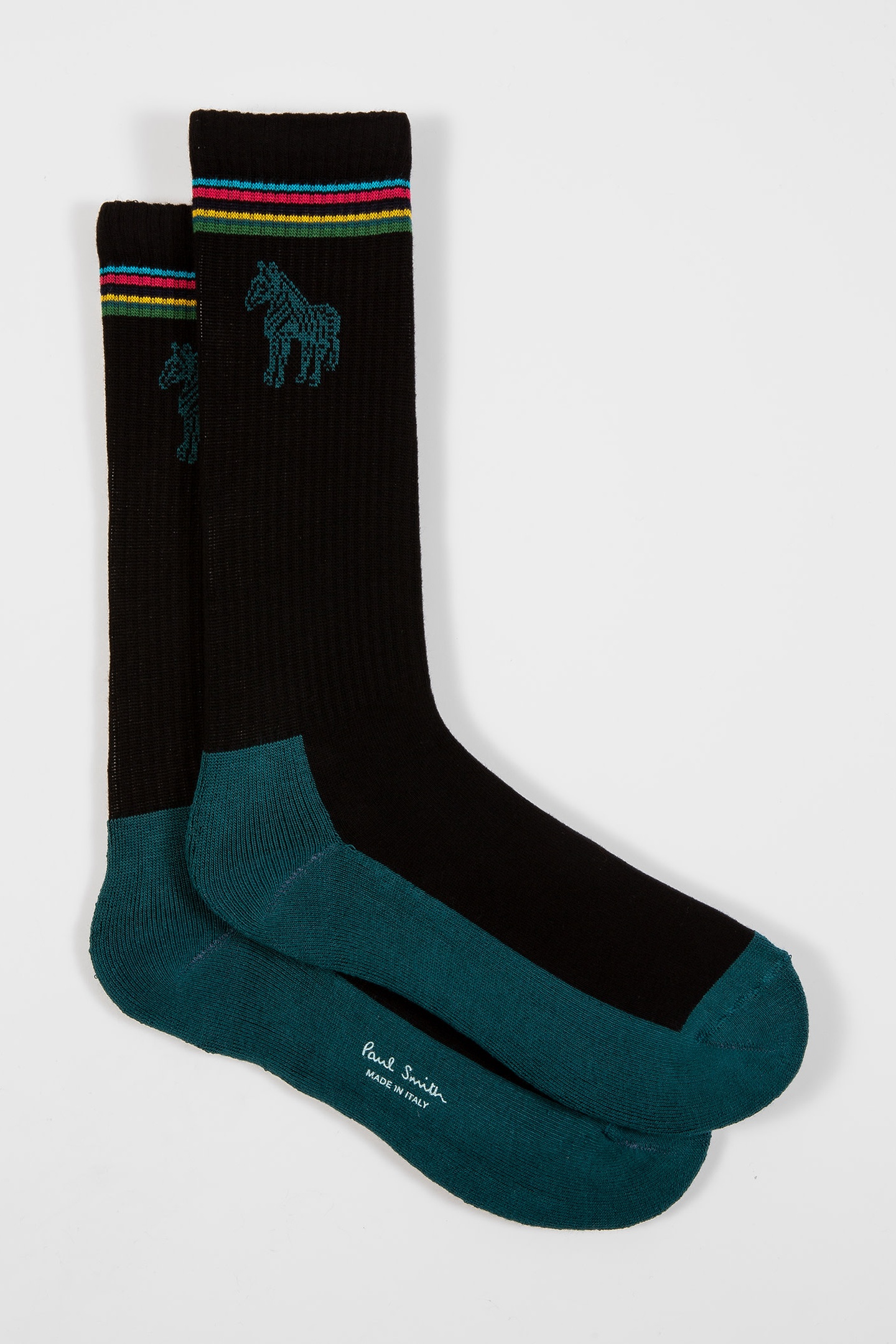 Paul Smith Men Sock Bobby Zebra Black Melange Maat: OS | Sokken Outlet | Heren | Zwart