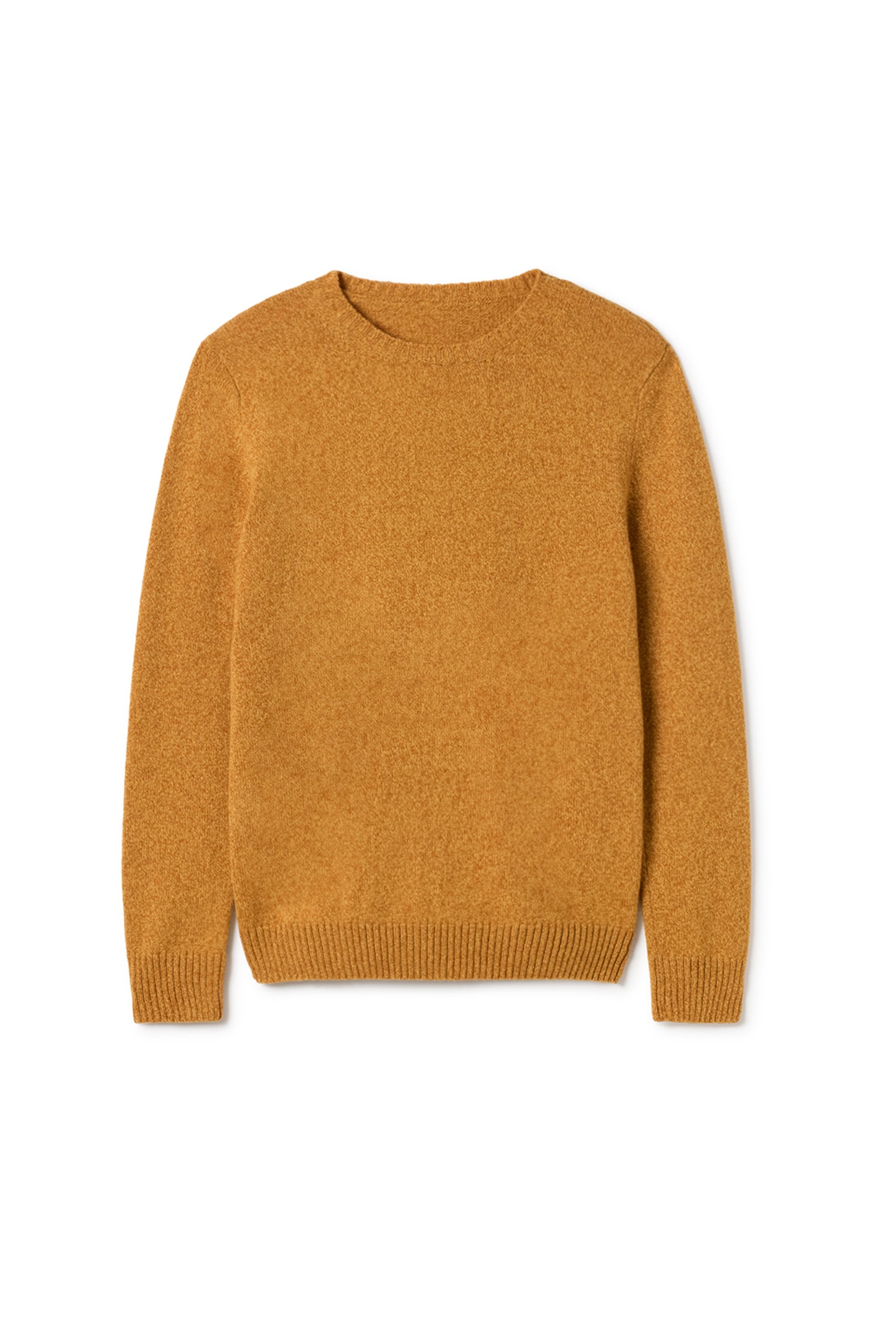TWOTHIRDS Cagraray Knit Bicolour Mustard Maat: L | Sweaters Outlet | Heren | Bruin